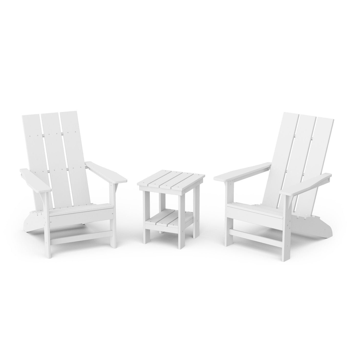 Freedom 3-Piece Modern Adirondack Set with Side Table