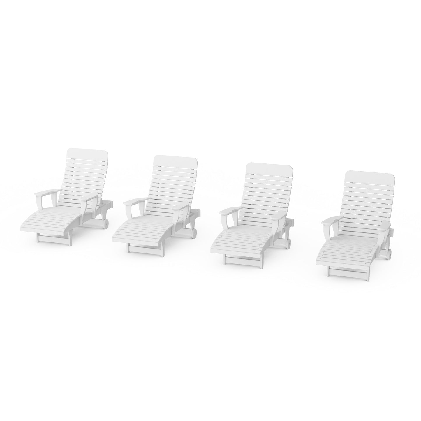 Signature Chaise Lounge with Arms Set of 4