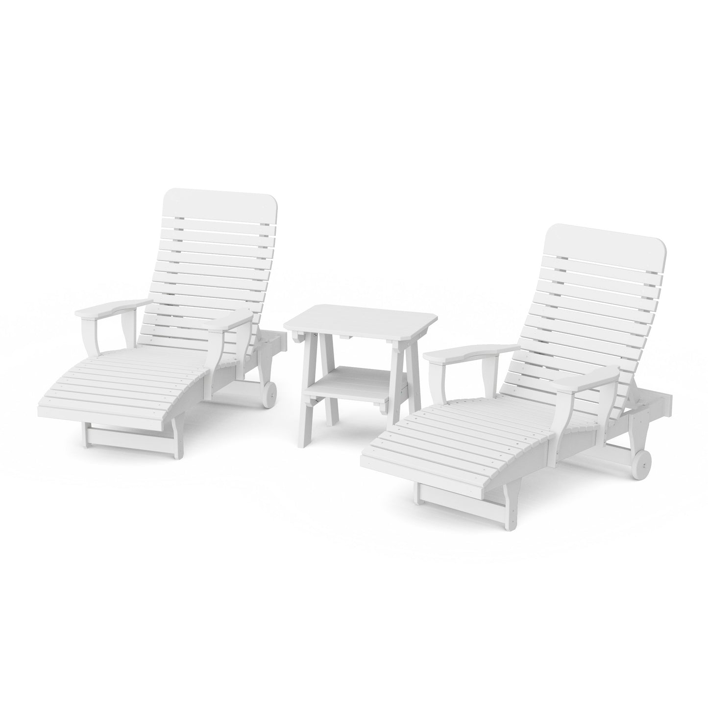 Signature 3-Piece Chaise Lounge with Arms Set