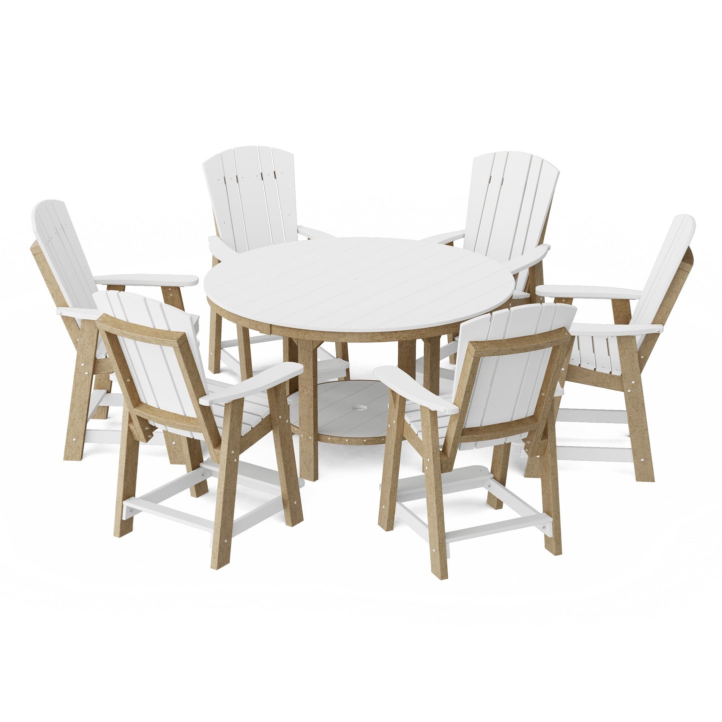 Heritage 7-Piece Round Counter Height Dining Set