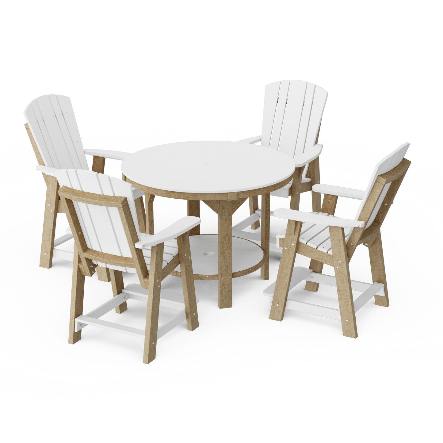 Heritage 5-Piece Round Counter Height Dining Set