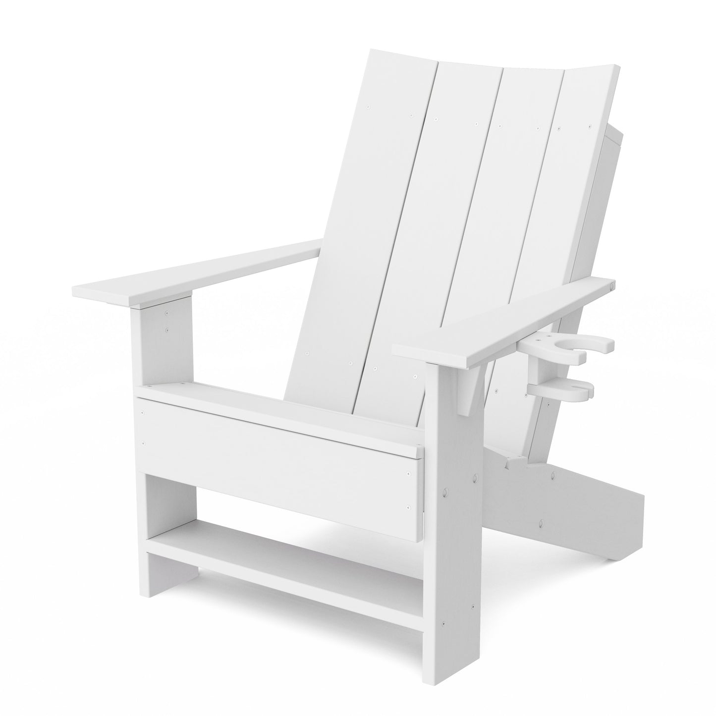 Contemporary Modern Adirondack Chair with Cup Holder