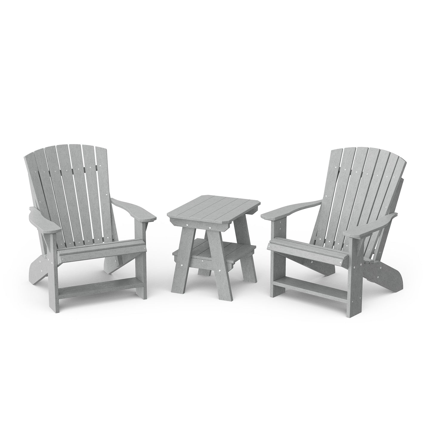 Heritage 3-Piece Adirondack Chair Set with Side Table