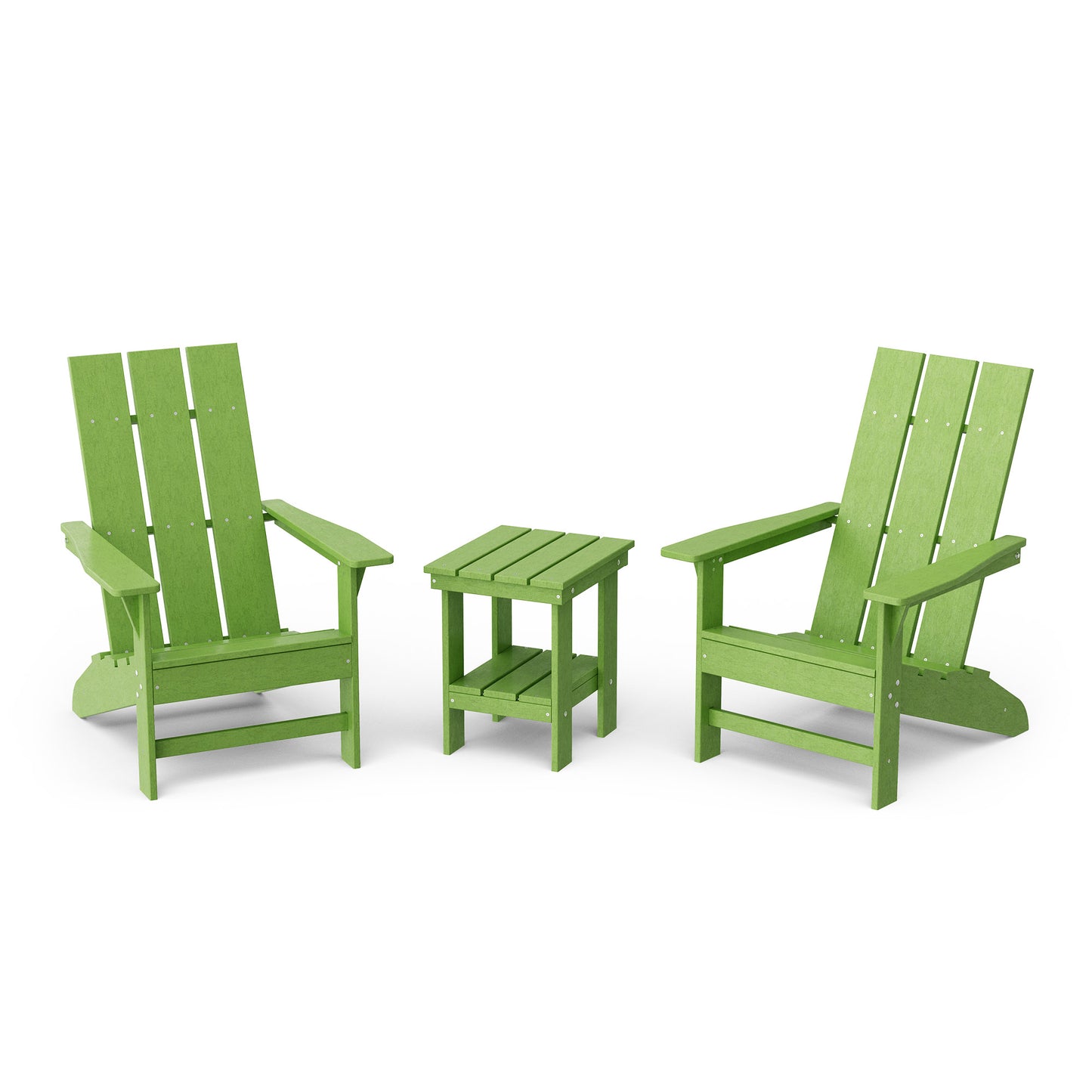 Freedom 3-Piece Modern Adirondack Set with Side Table