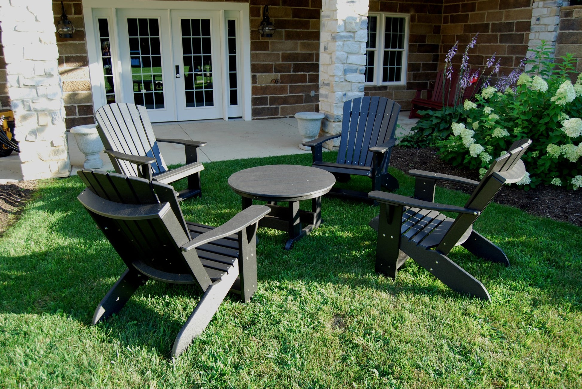 adirondack chairs with conversation table