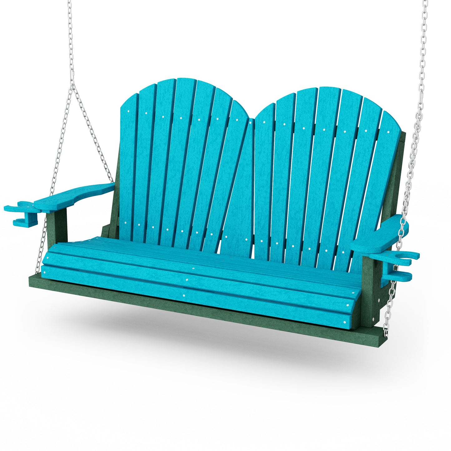 Heritage Adirondack Porch Swing with Cup Holders