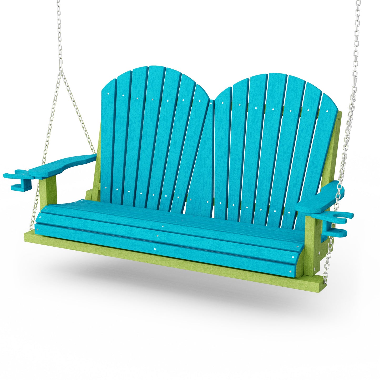 Heritage Adirondack Porch Swing with Cup Holders