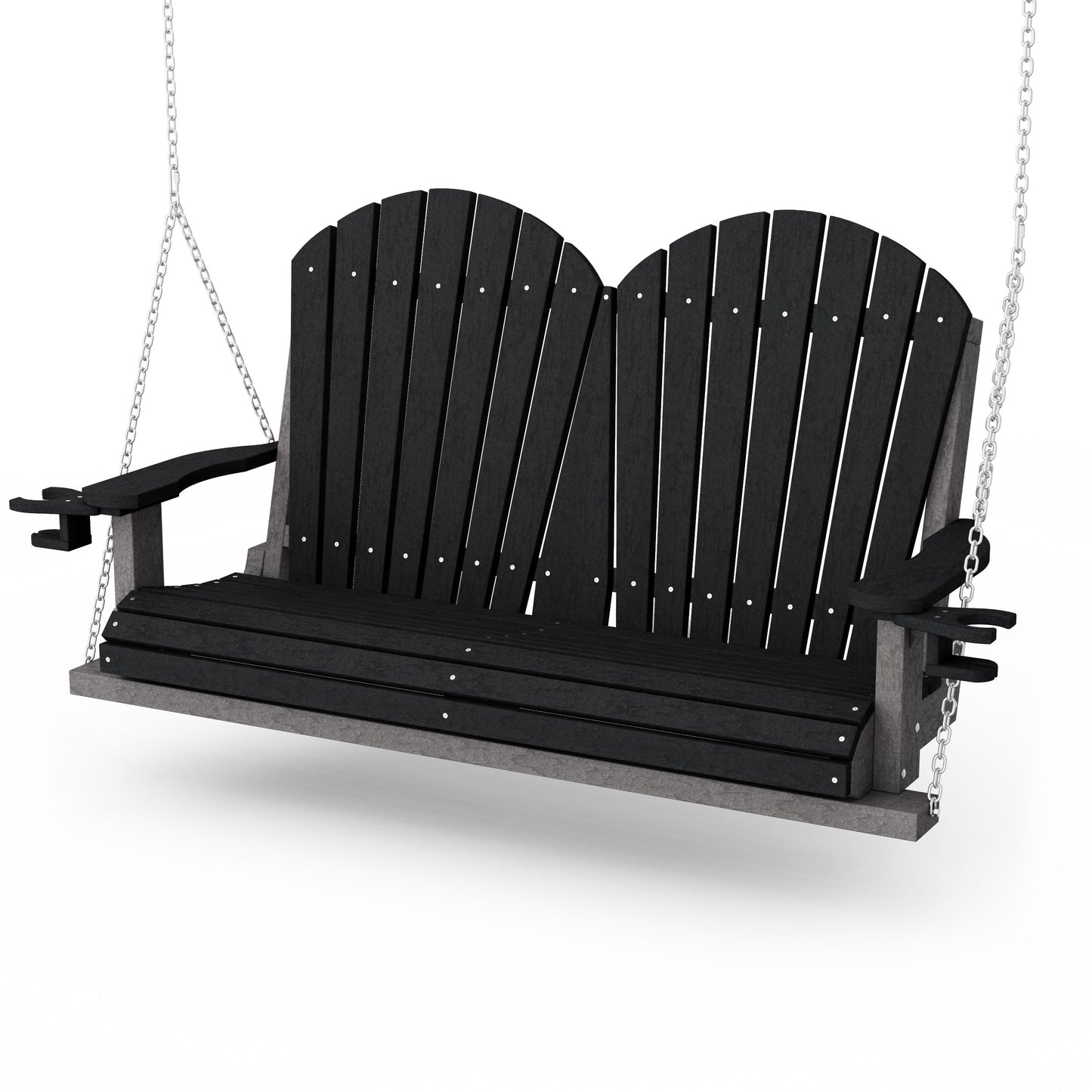 Heritage Adirondack Porch Swing with Cup Holders