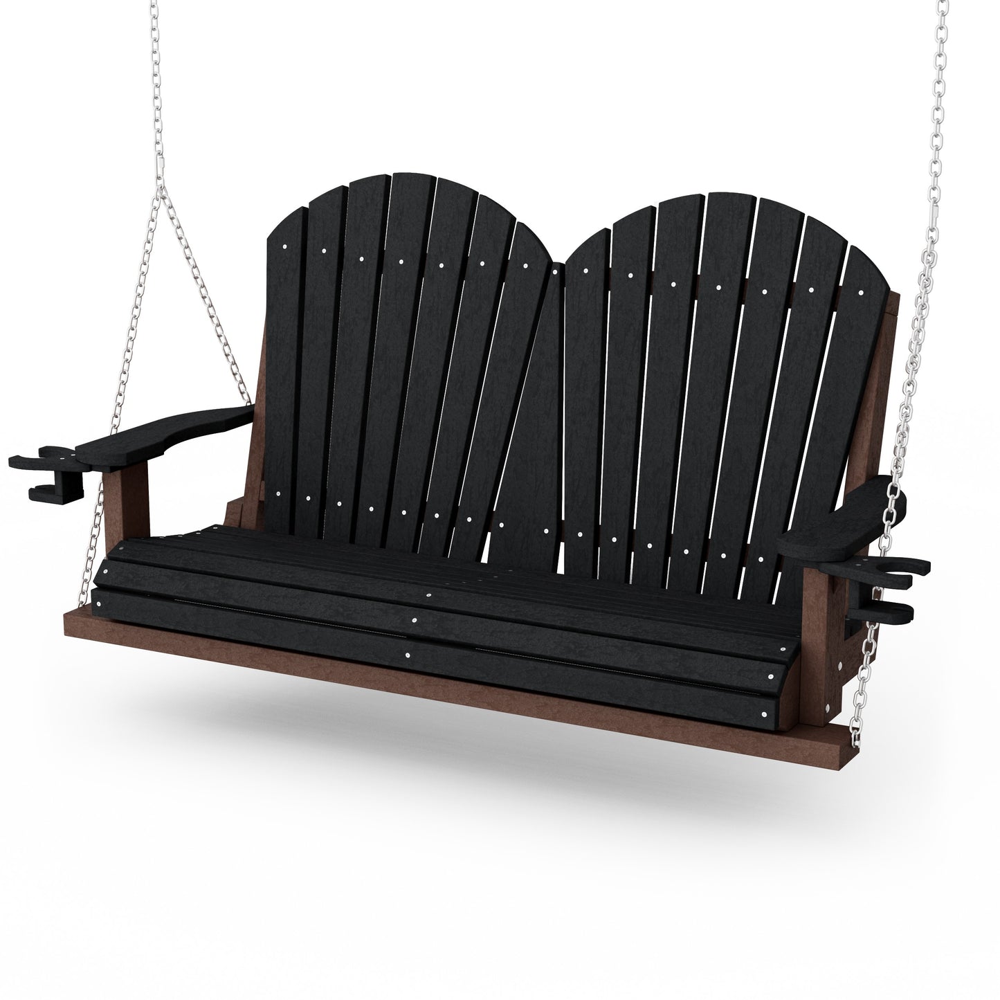 Heritage Adirondack Porch Swing with Cup Holders