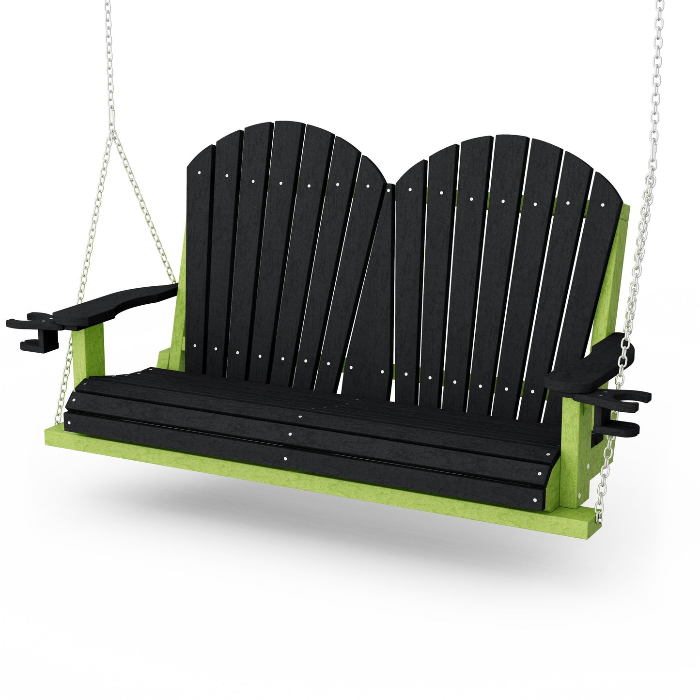 Heritage Adirondack Porch Swing with Cup Holders