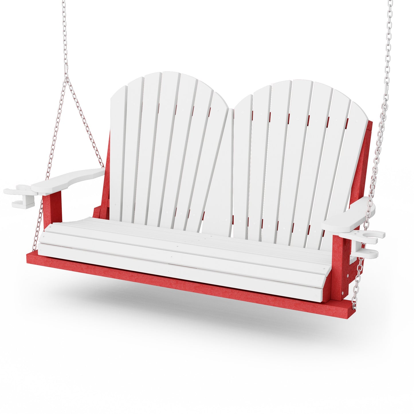 Heritage Adirondack Porch Swing with Cup Holders