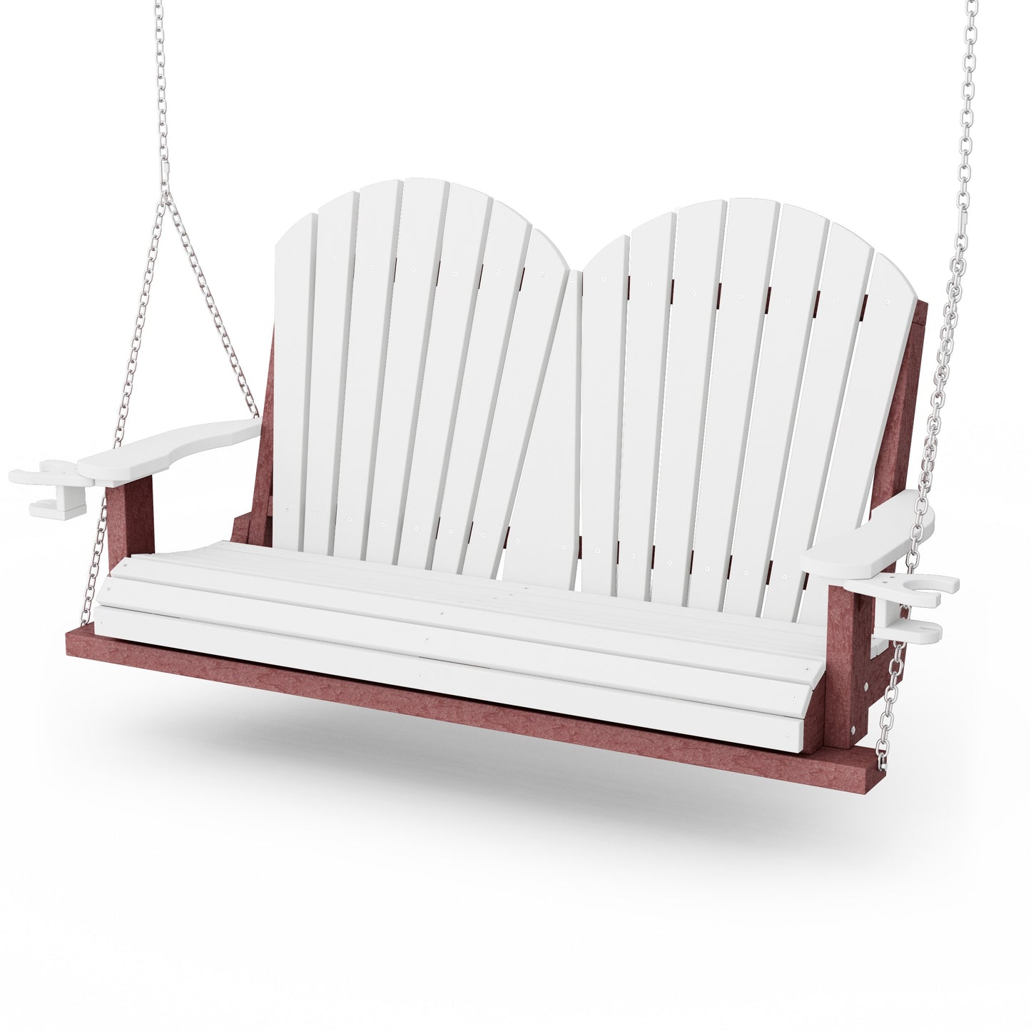 Heritage Adirondack Porch Swing with Cup Holders