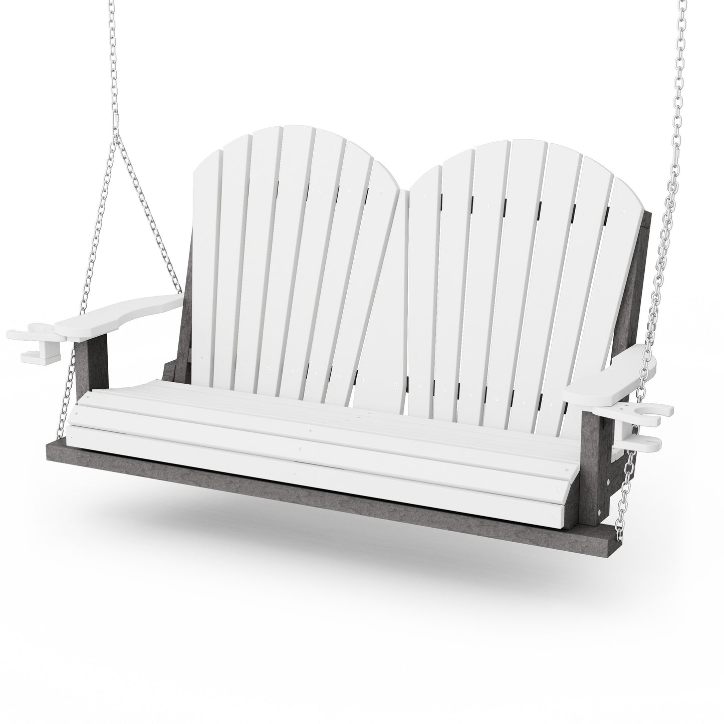 Heritage Adirondack Porch Swing with Cup Holders