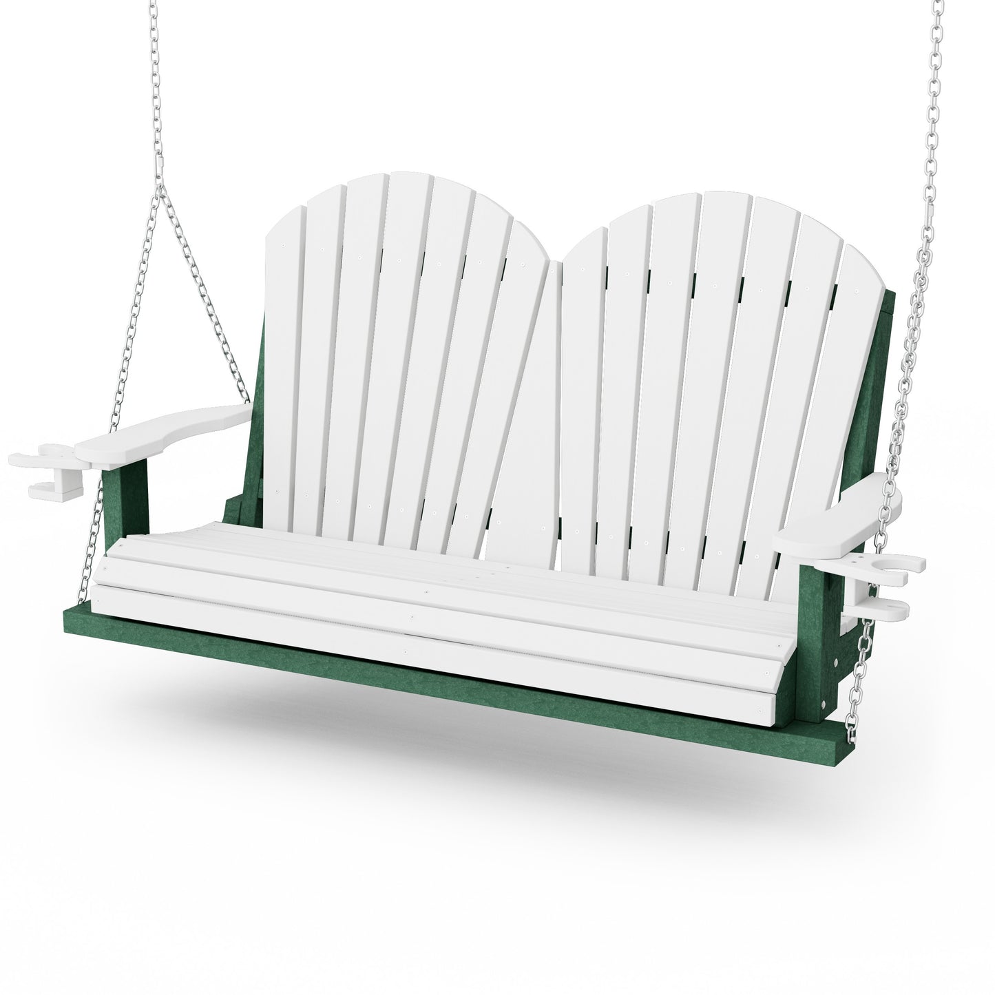 Heritage Adirondack Porch Swing with Cup Holders