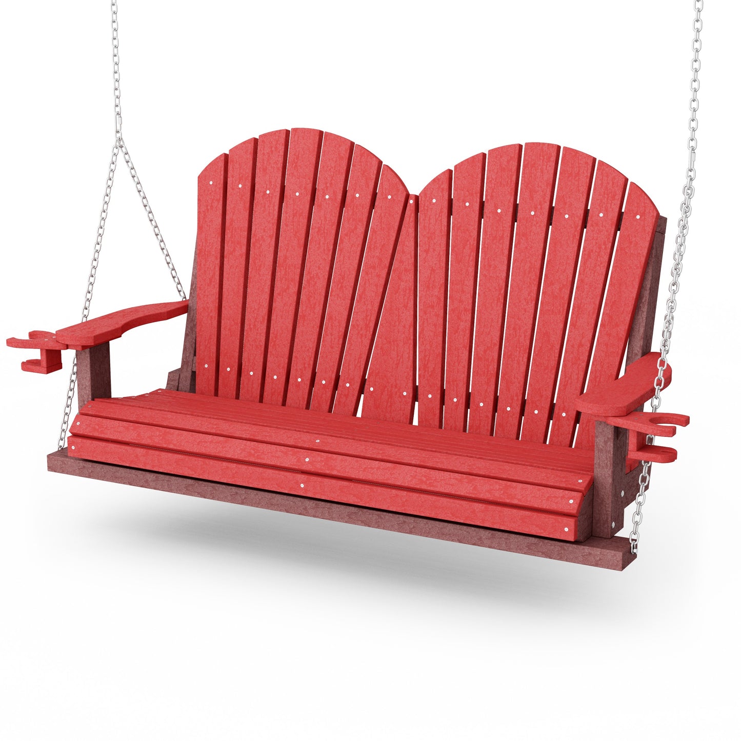 Heritage Adirondack Porch Swing with Cup Holders