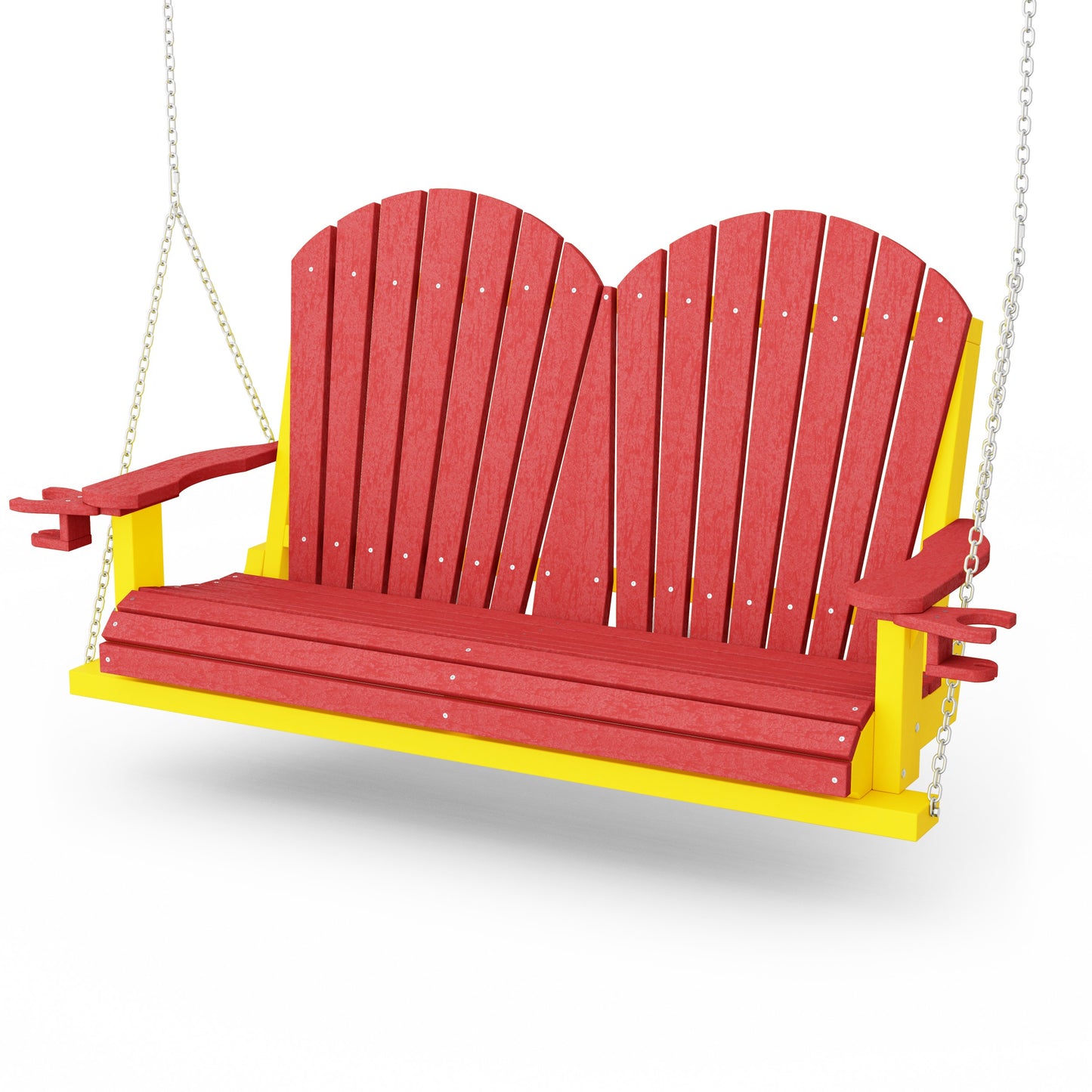 Heritage Adirondack Porch Swing with Cup Holders