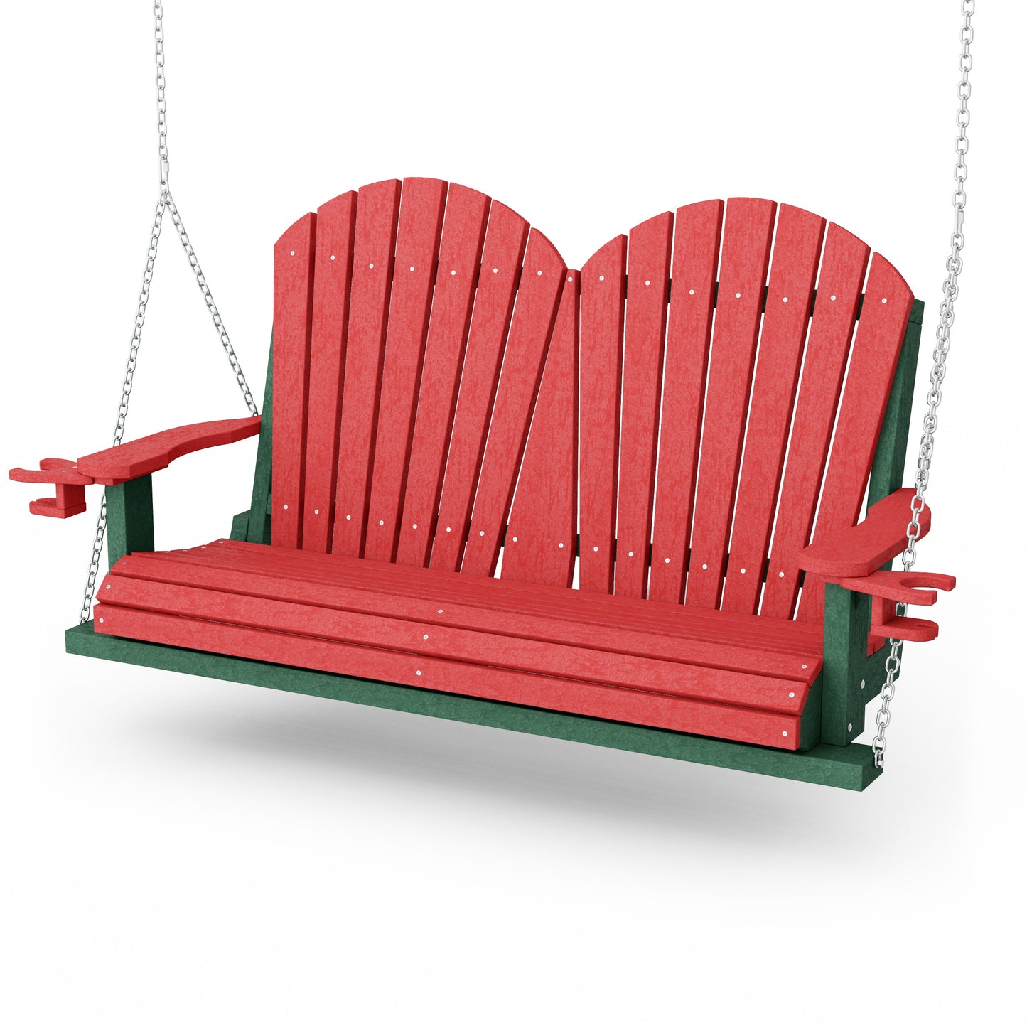 Heritage Adirondack Porch Swing with Cup Holders