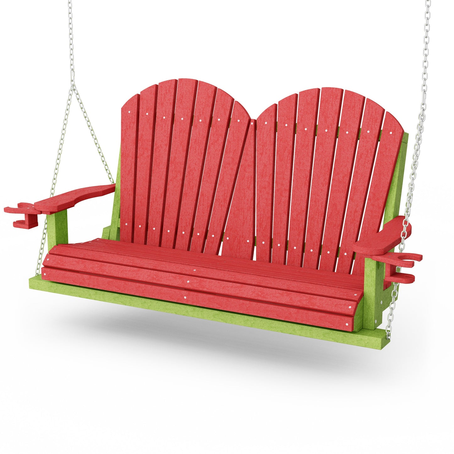 Heritage Adirondack Porch Swing with Cup Holders