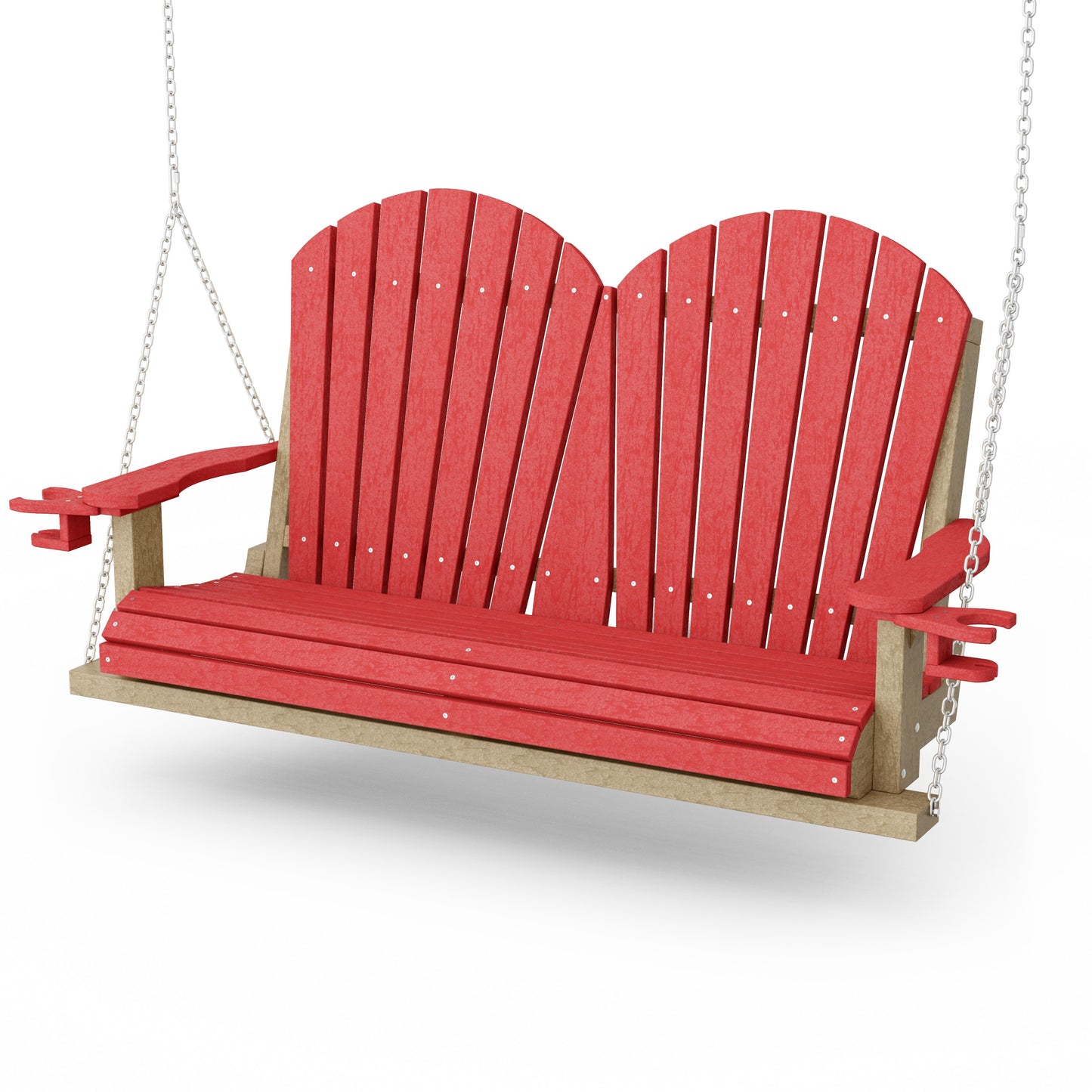 Heritage Adirondack Porch Swing with Cup Holders