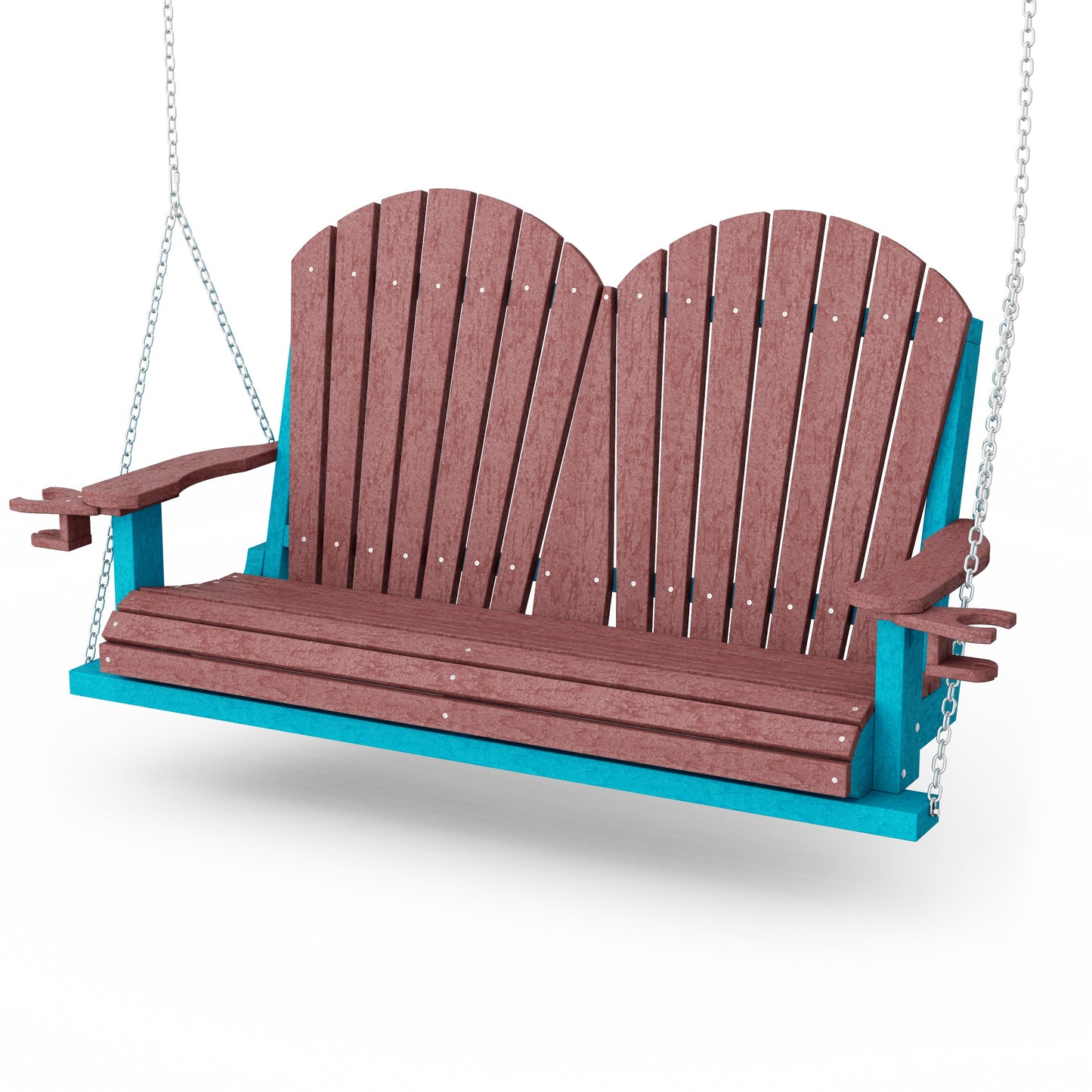 Heritage Adirondack Porch Swing with Cup Holders
