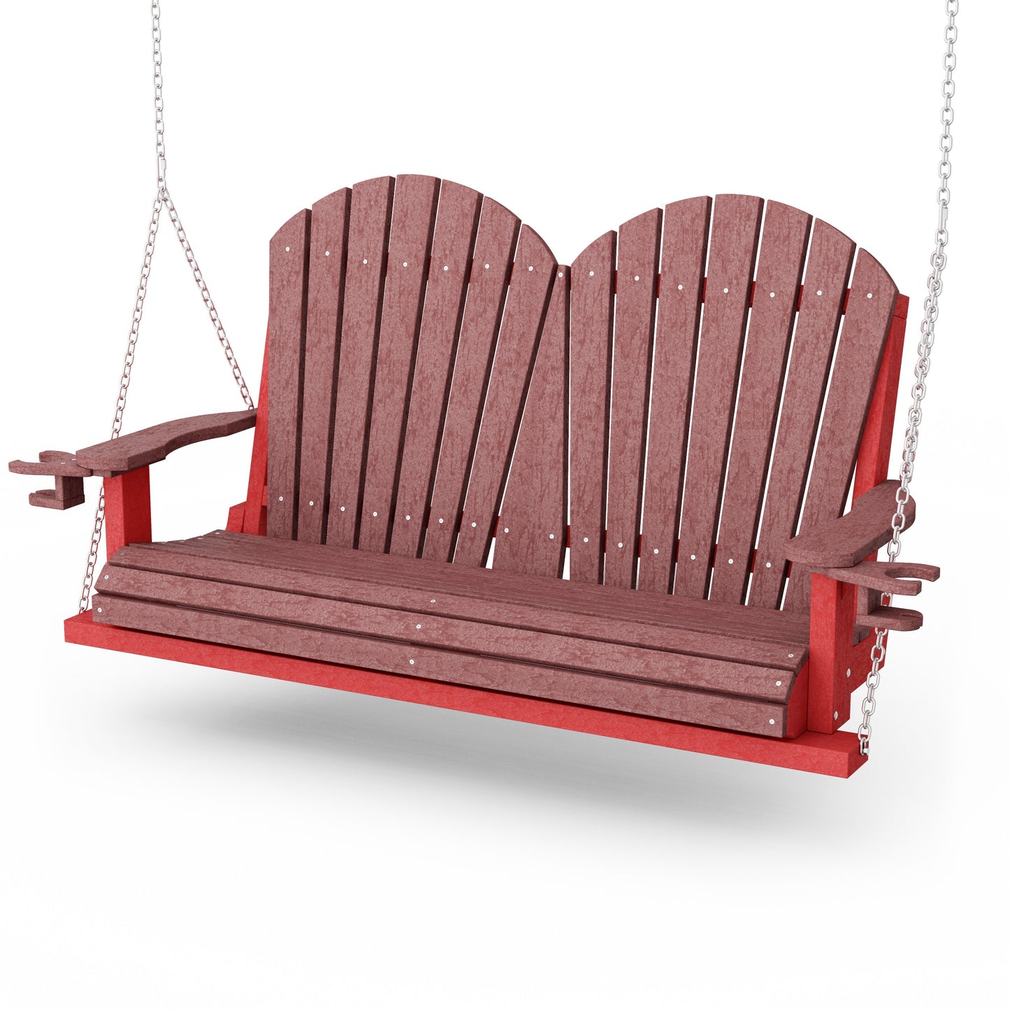 Heritage Adirondack Porch Swing with Cup Holders