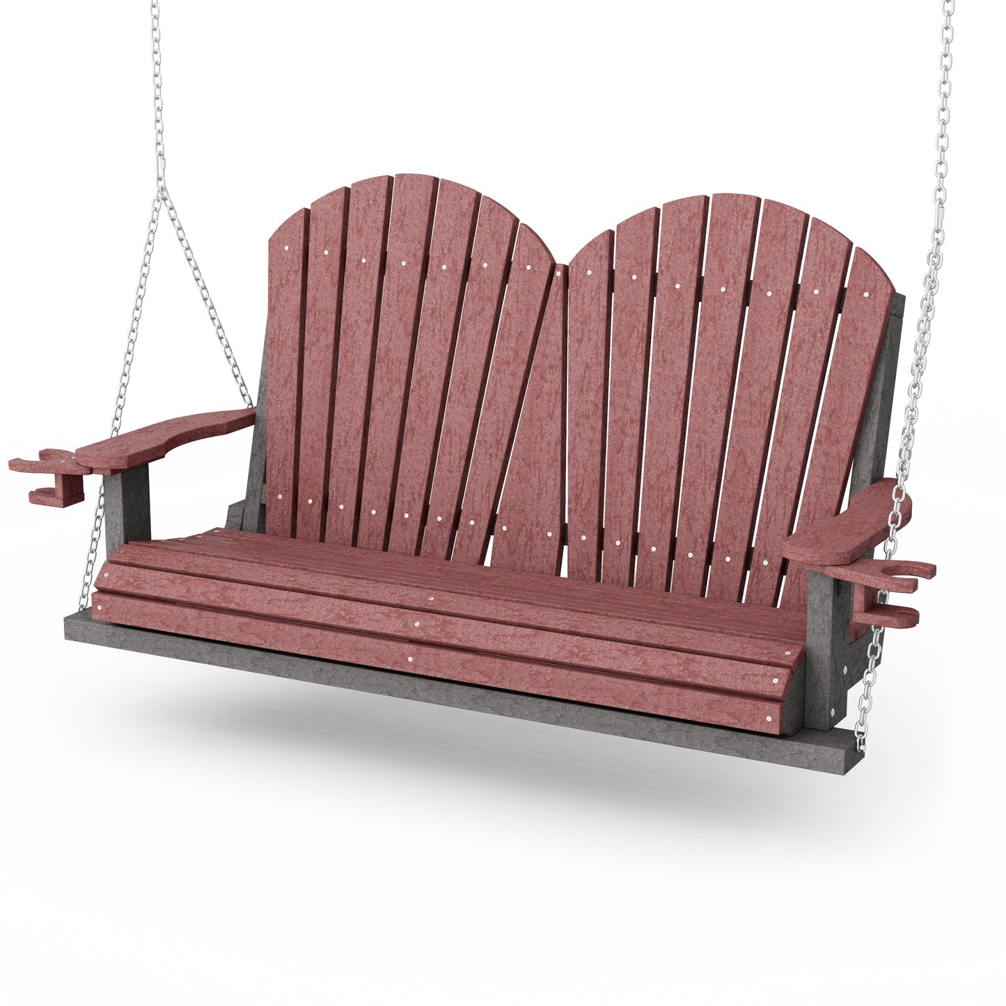 Heritage Adirondack Porch Swing with Cup Holders