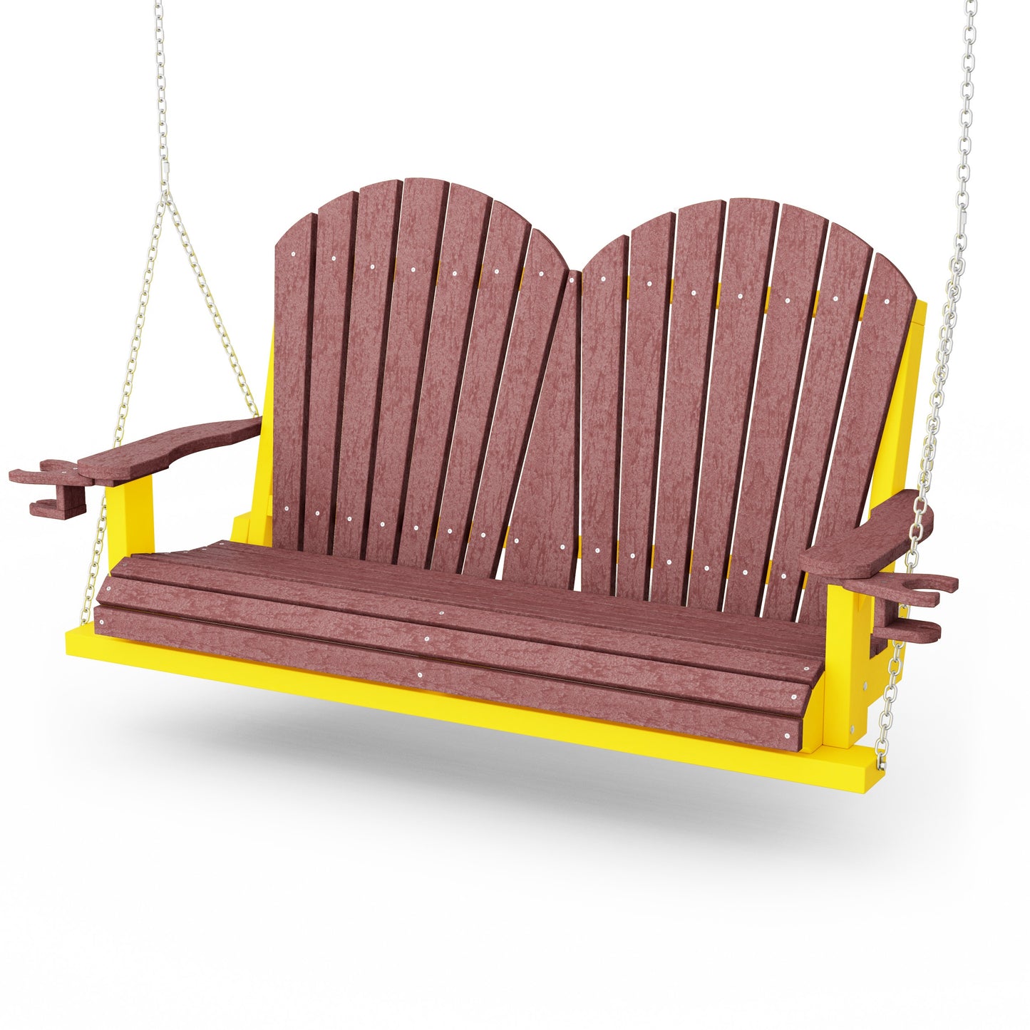 Heritage Adirondack Porch Swing with Cup Holders