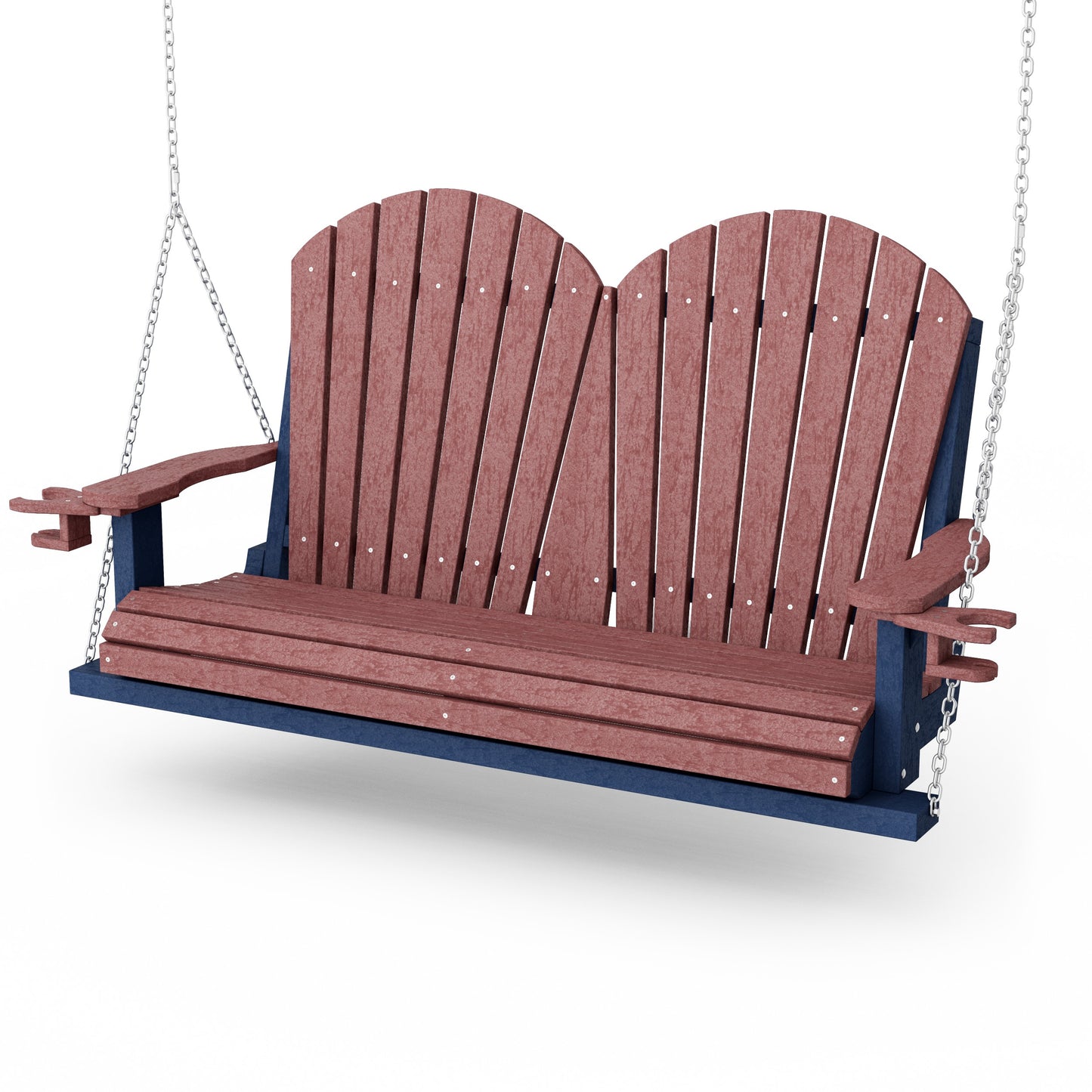 Heritage Adirondack Porch Swing with Cup Holders