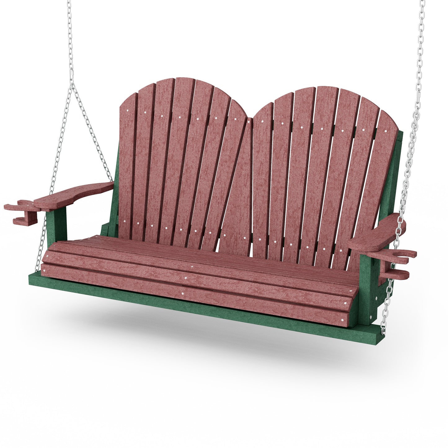 Heritage Adirondack Porch Swing with Cup Holders