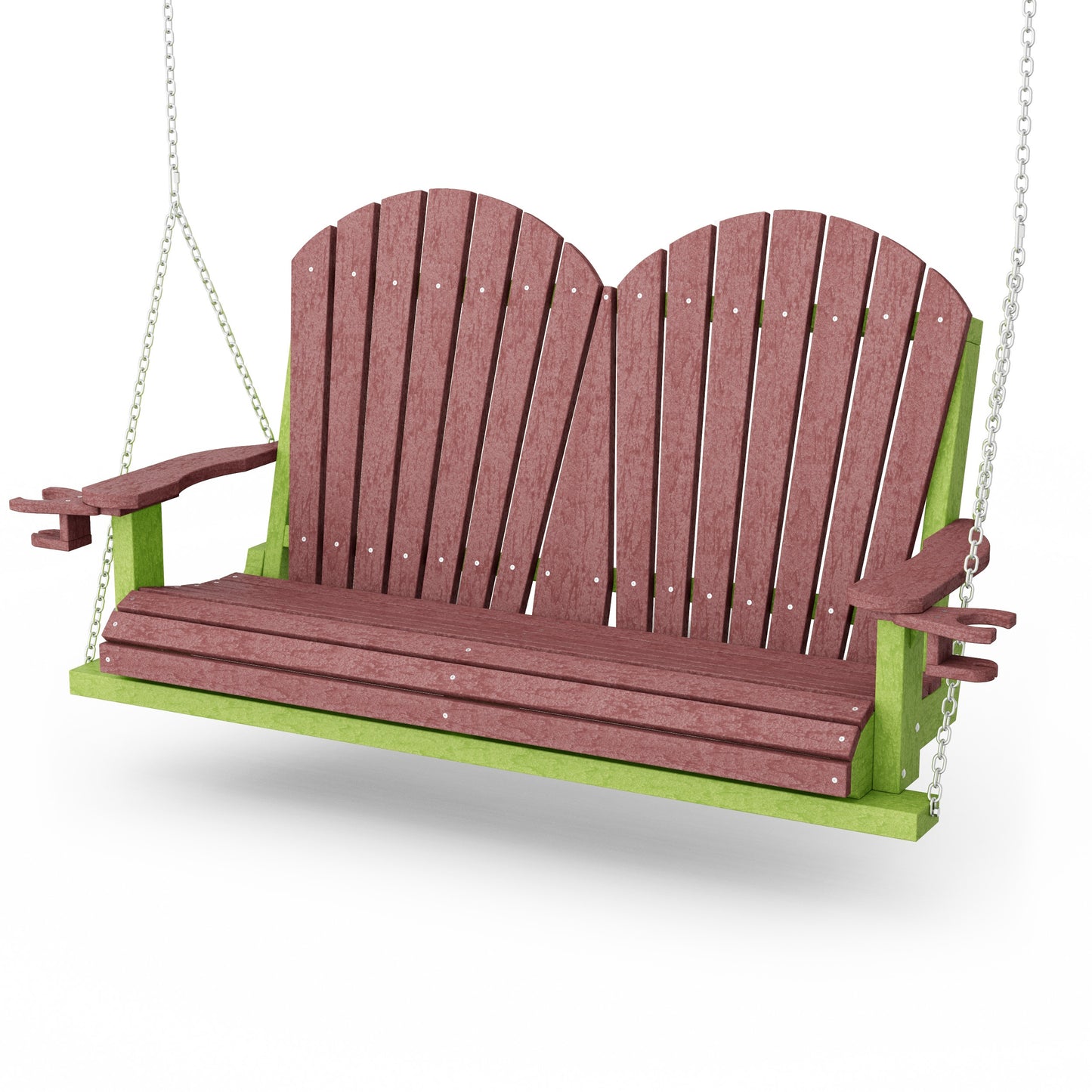 Heritage Adirondack Porch Swing with Cup Holders