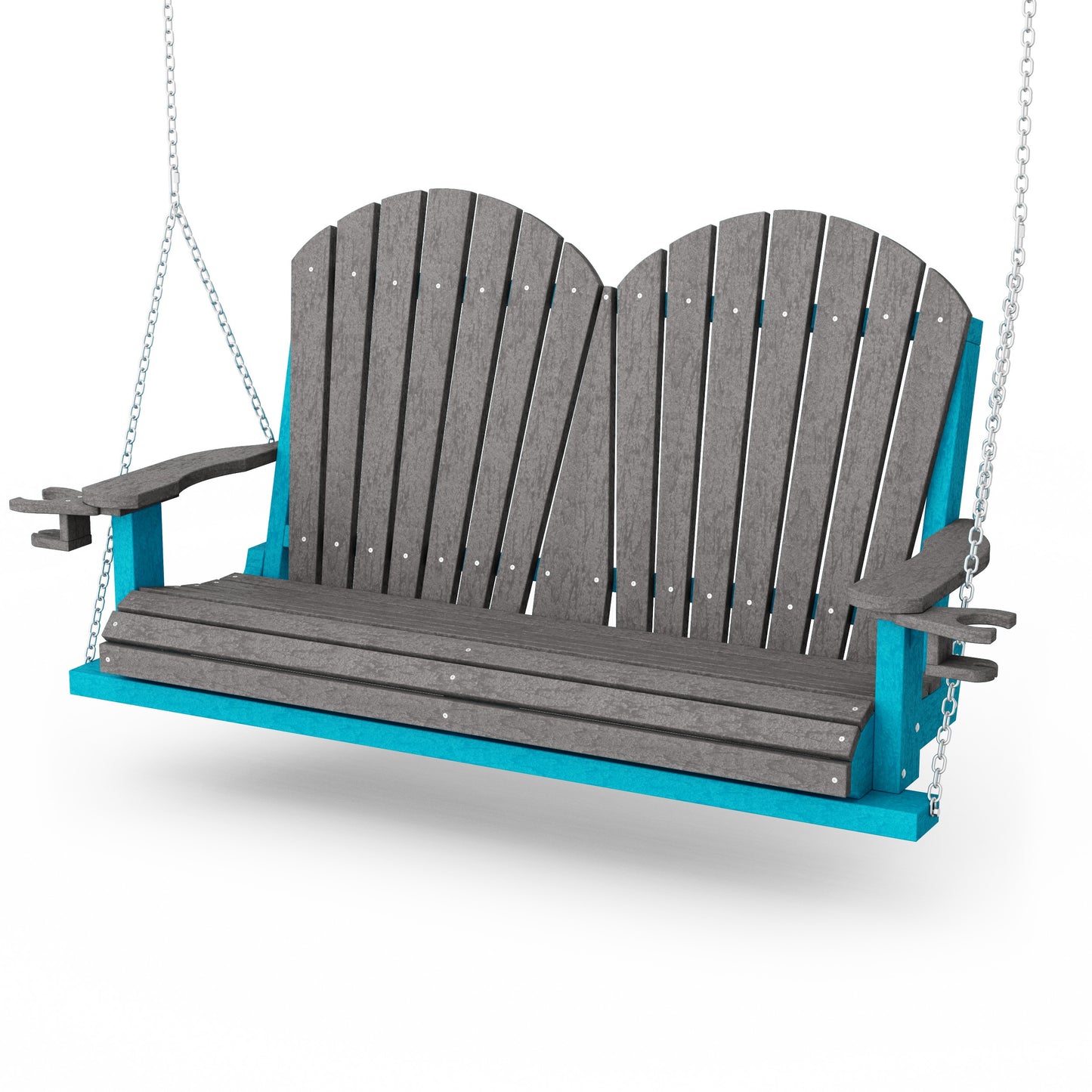 Heritage Adirondack Porch Swing with Cup Holders