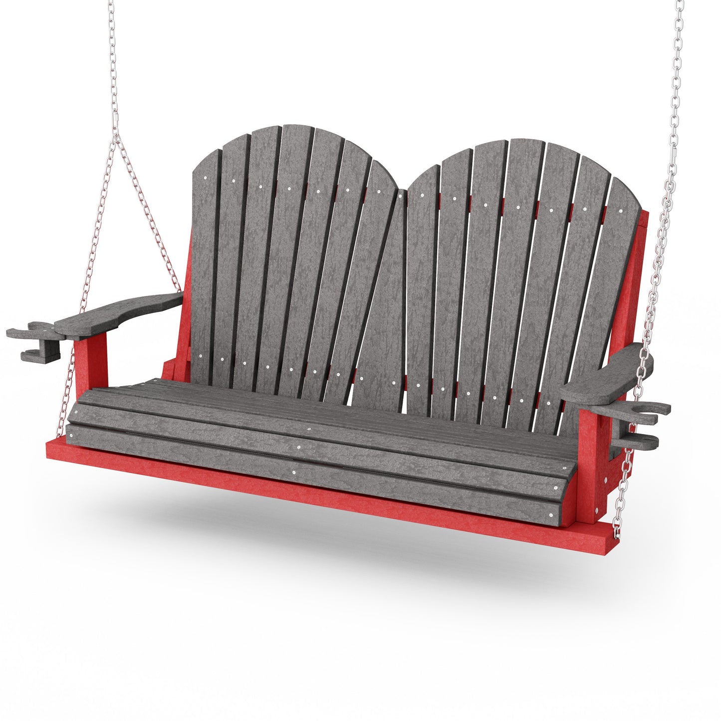 Heritage Adirondack Porch Swing with Cup Holders