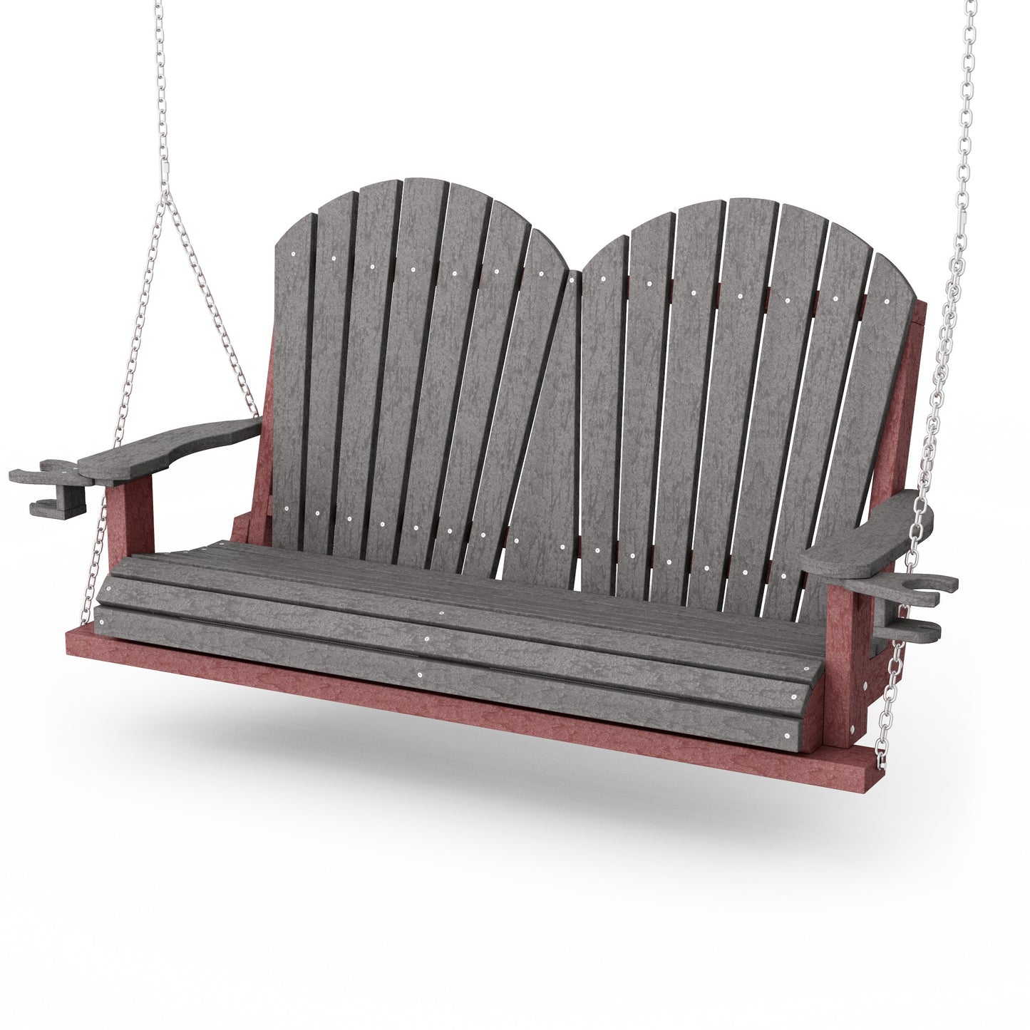 Heritage Adirondack Porch Swing with Cup Holders