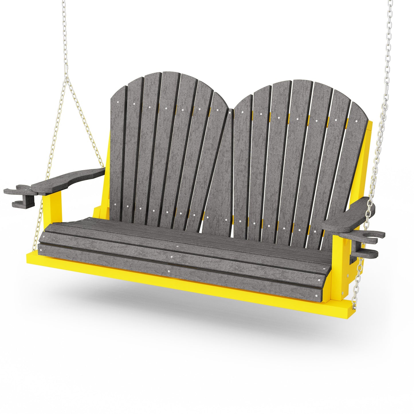Heritage Adirondack Porch Swing with Cup Holders
