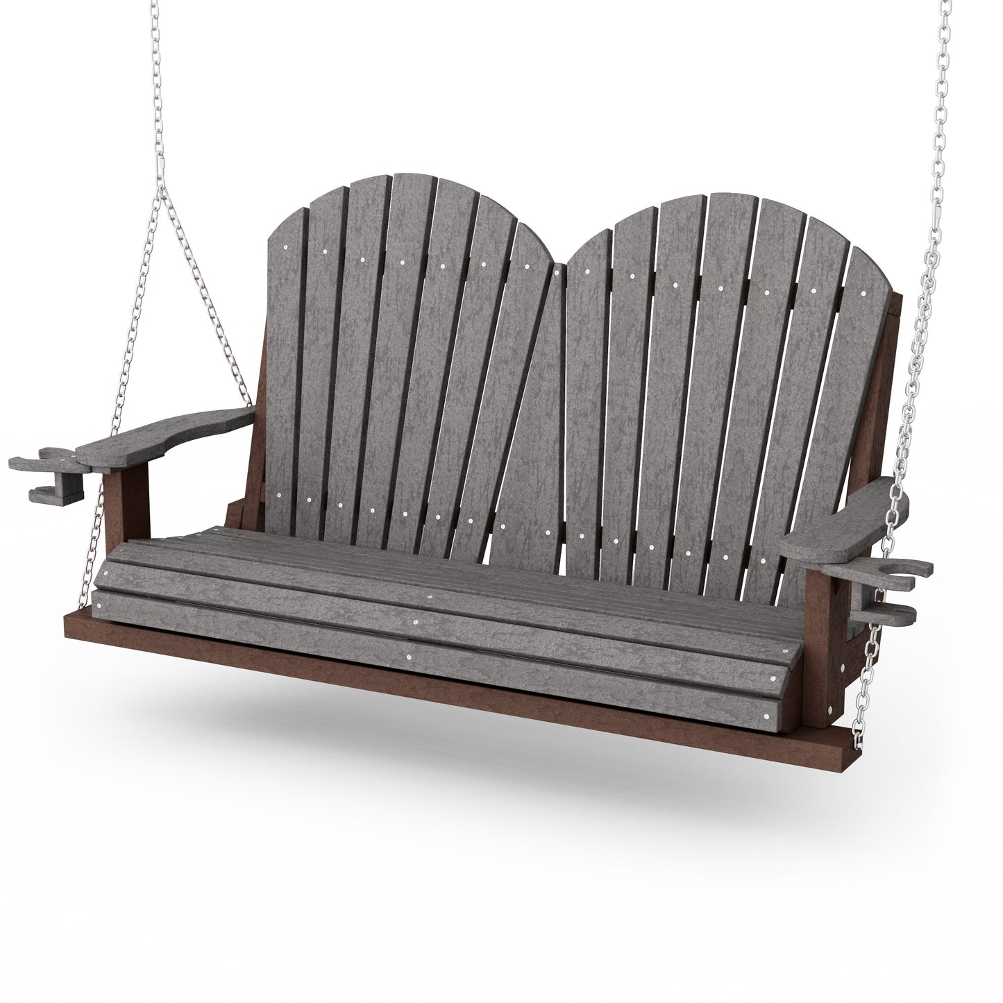 Heritage Adirondack Porch Swing with Cup Holders
