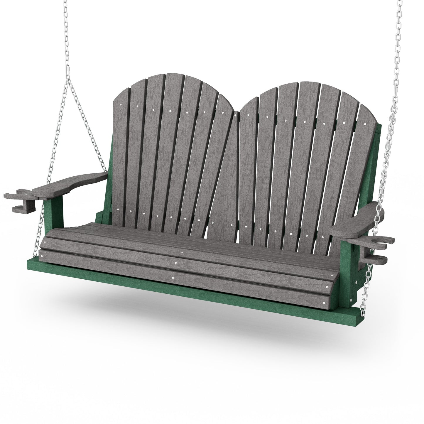 Heritage Adirondack Porch Swing with Cup Holders