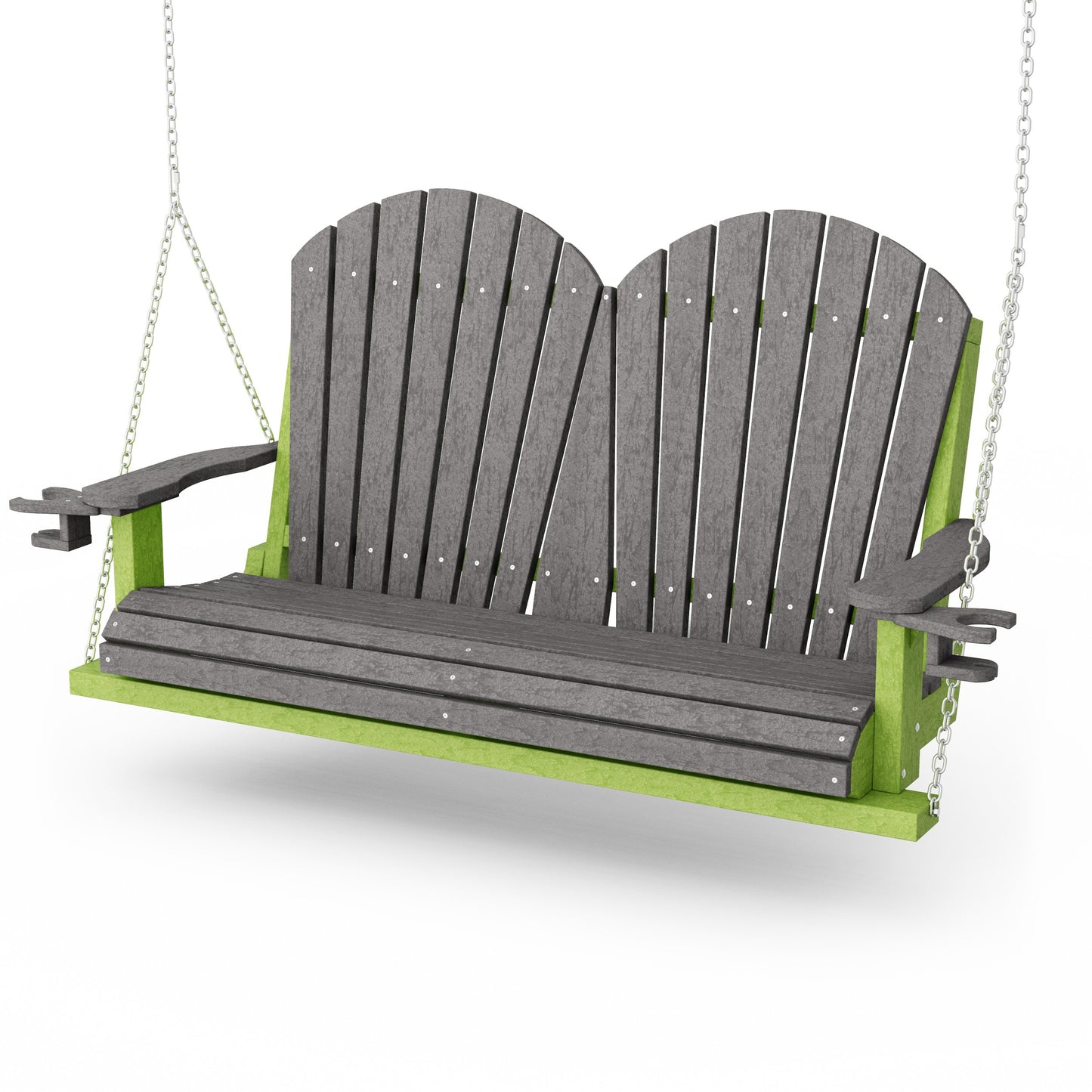 Heritage Adirondack Porch Swing with Cup Holders