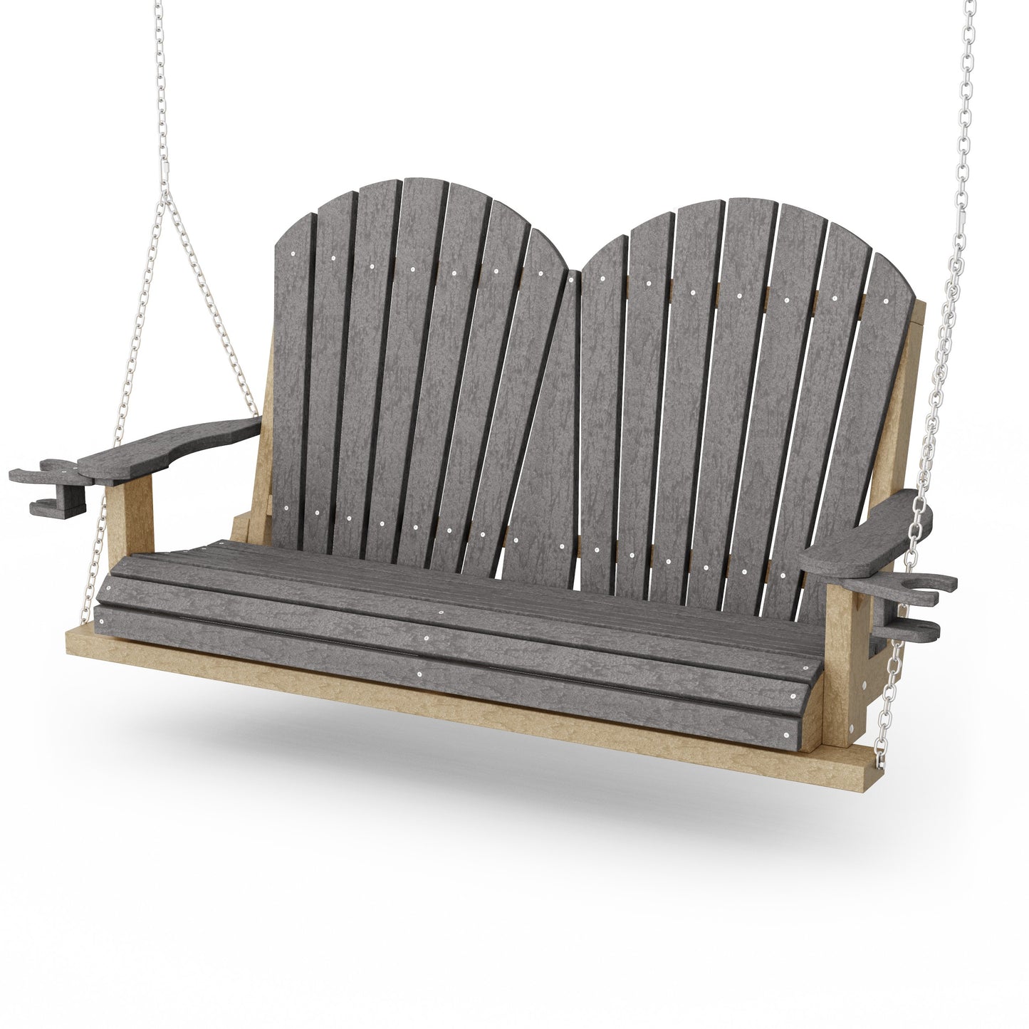 Heritage Adirondack Porch Swing with Cup Holders