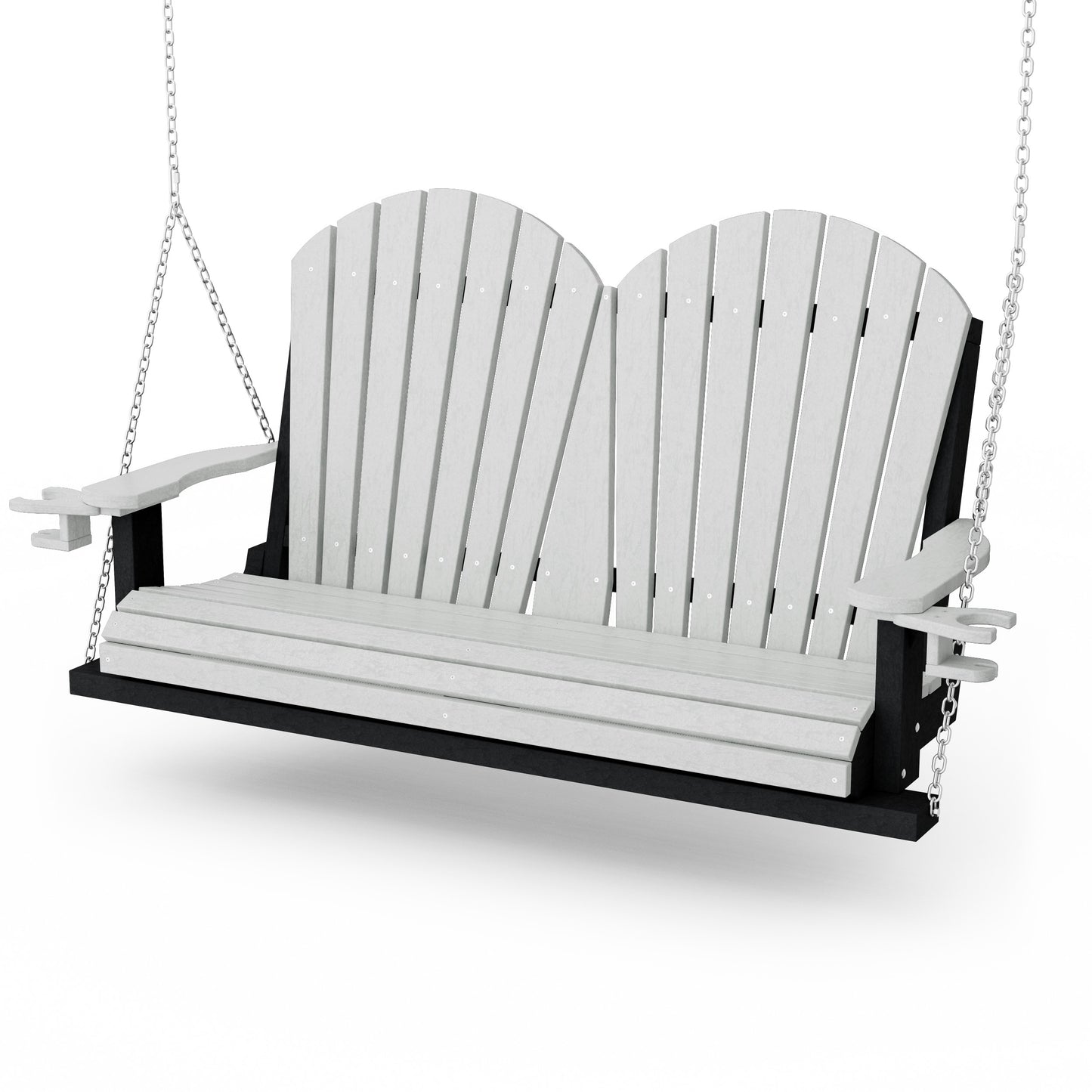 Heritage Adirondack Porch Swing with Cup Holders
