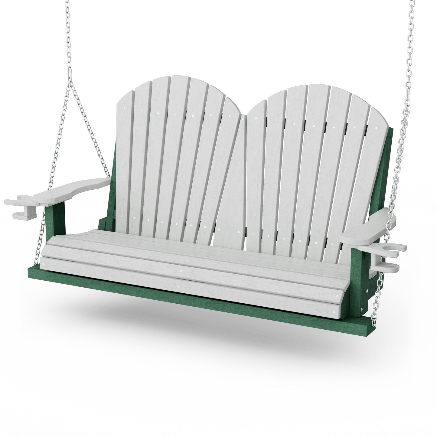 Heritage Adirondack Porch Swing with Cup Holders
