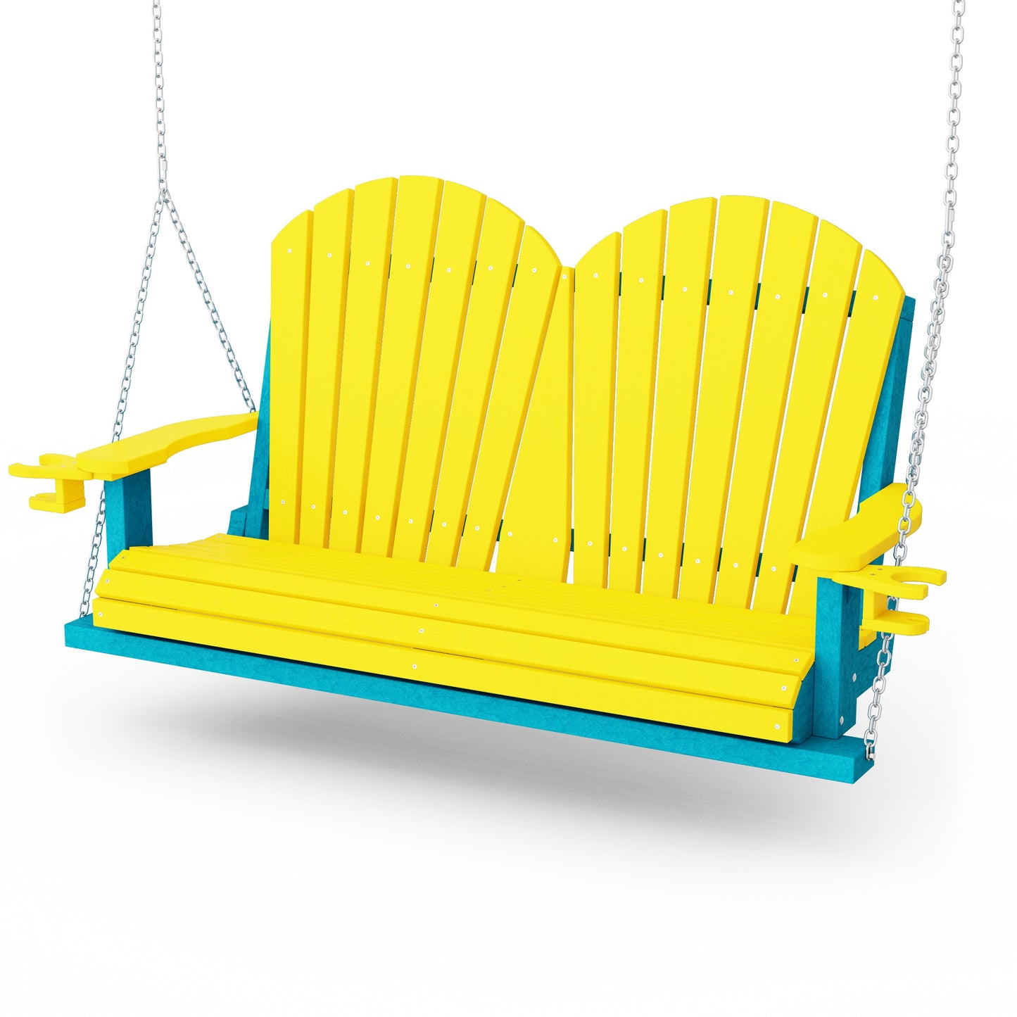 Heritage Adirondack Porch Swing with Cup Holders