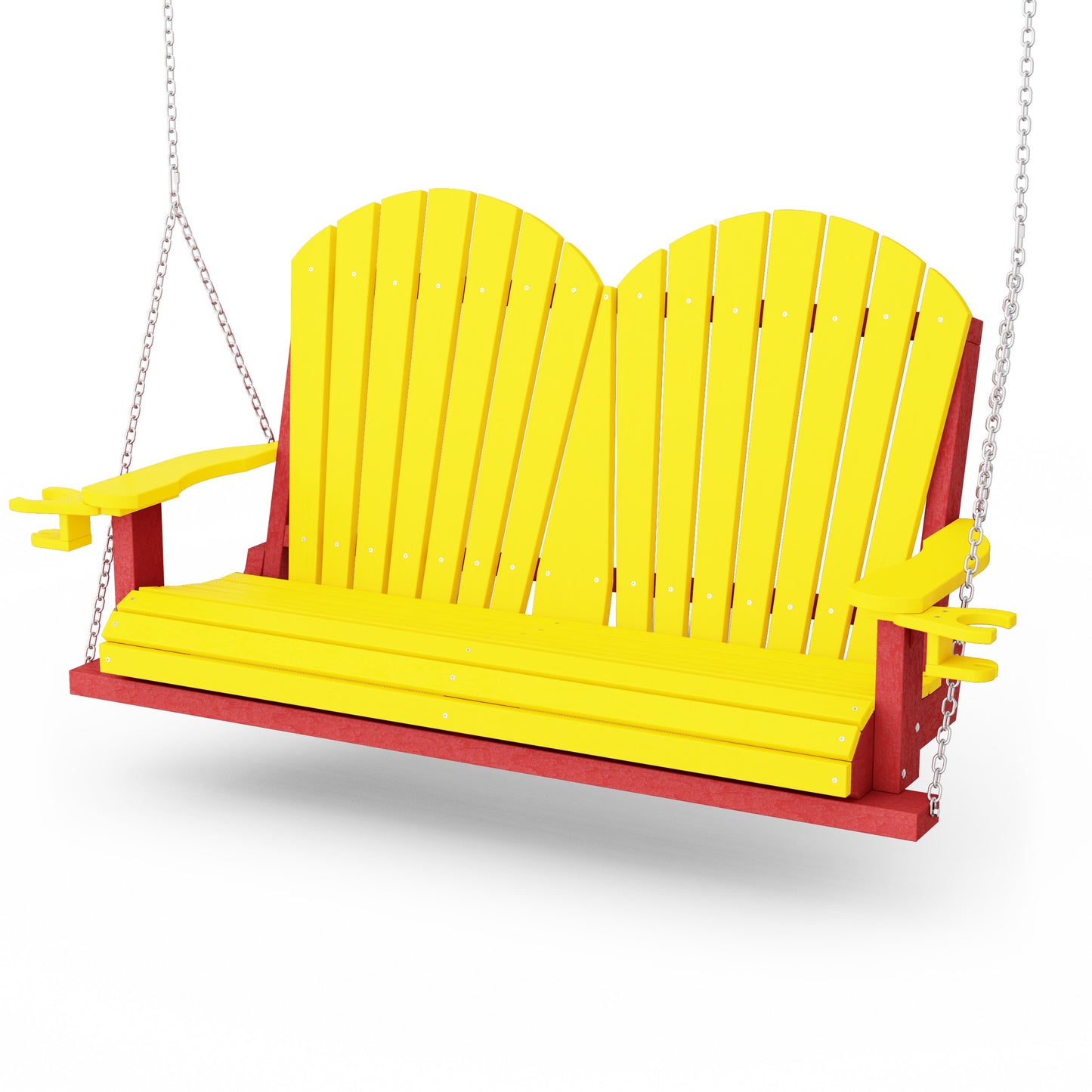Heritage Adirondack Porch Swing with Cup Holders
