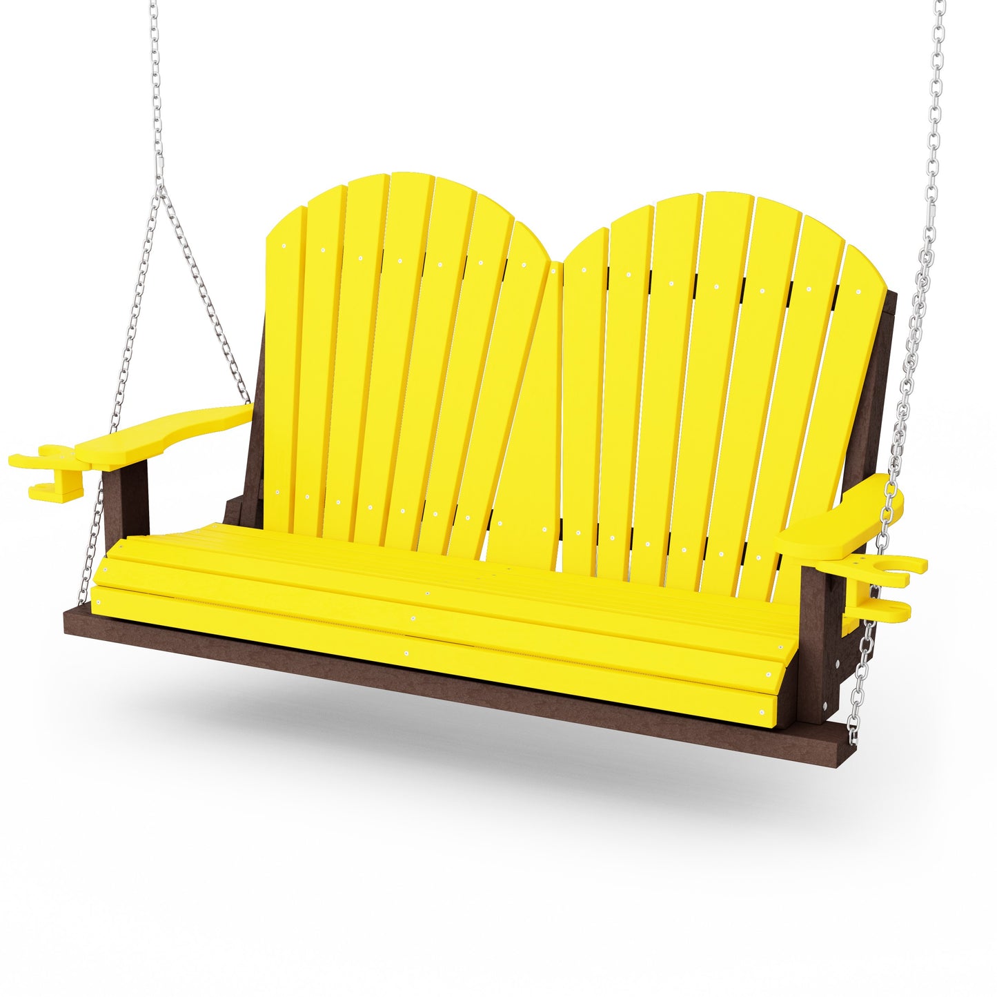 Heritage Adirondack Porch Swing with Cup Holders