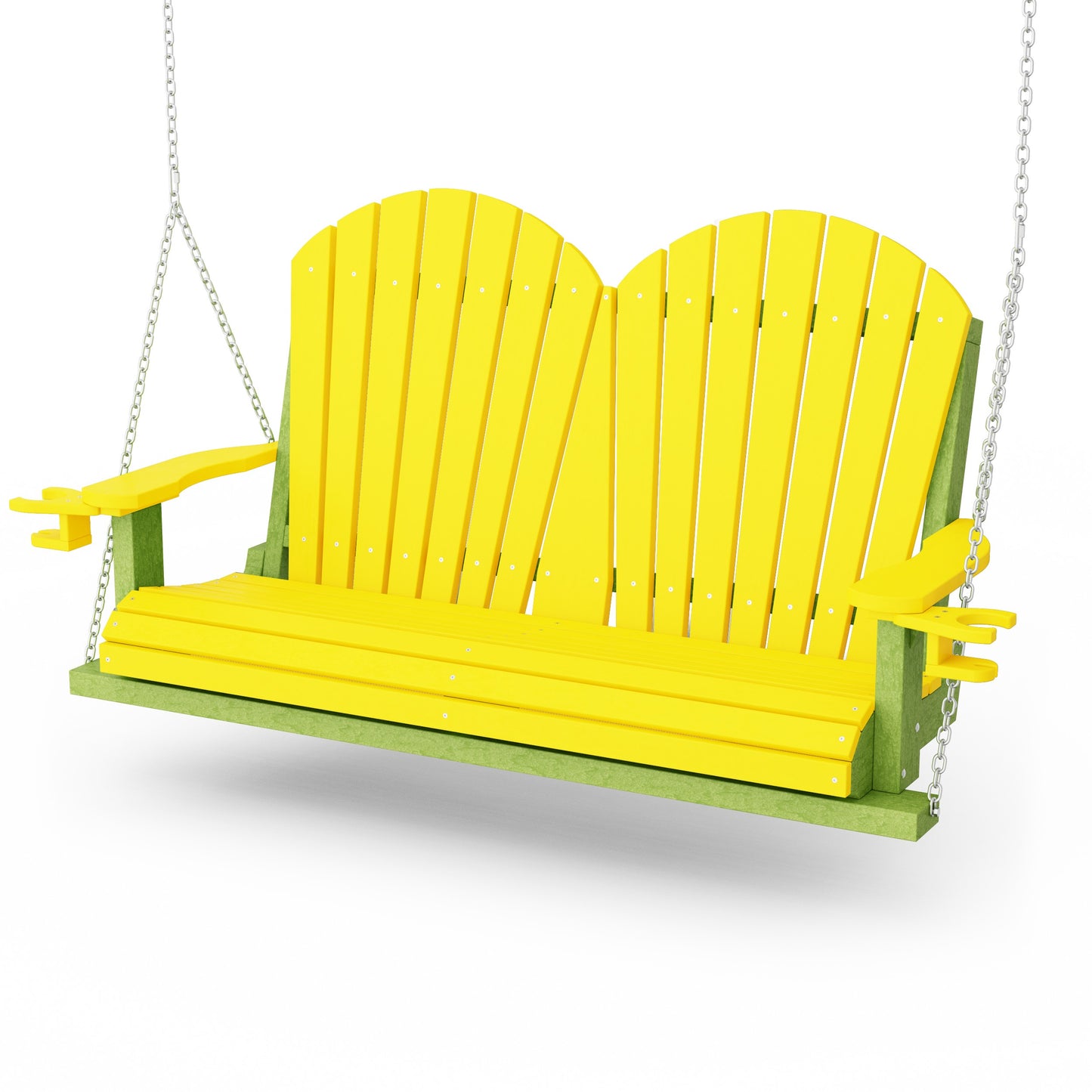 Heritage Adirondack Porch Swing with Cup Holders