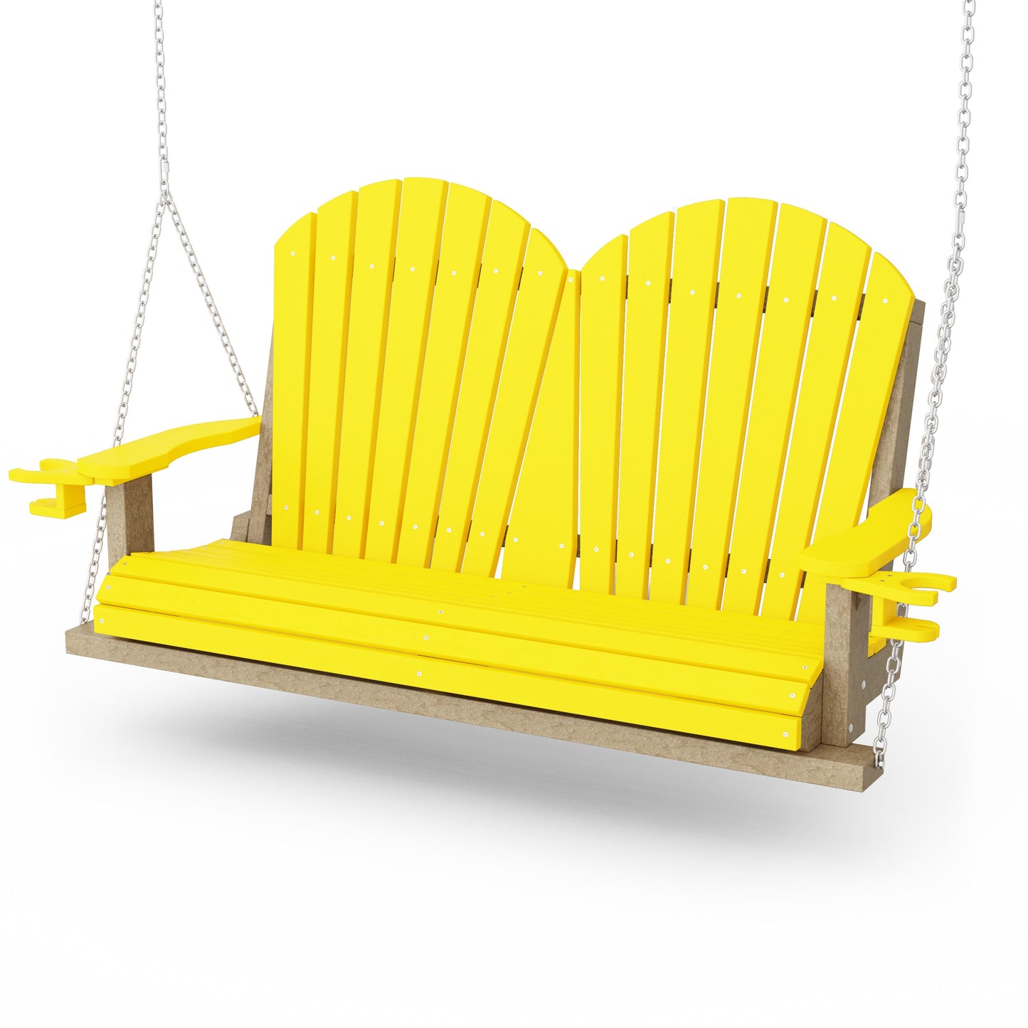 Heritage Adirondack Porch Swing with Cup Holders