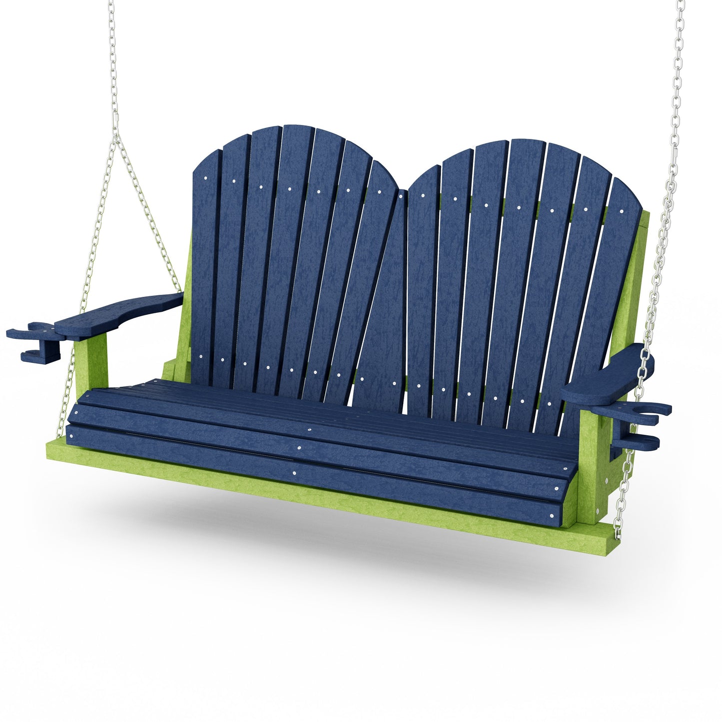 Heritage Adirondack Porch Swing with Cup Holders