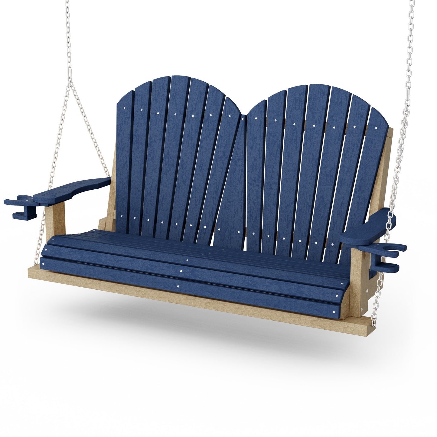 Heritage Adirondack Porch Swing with Cup Holders