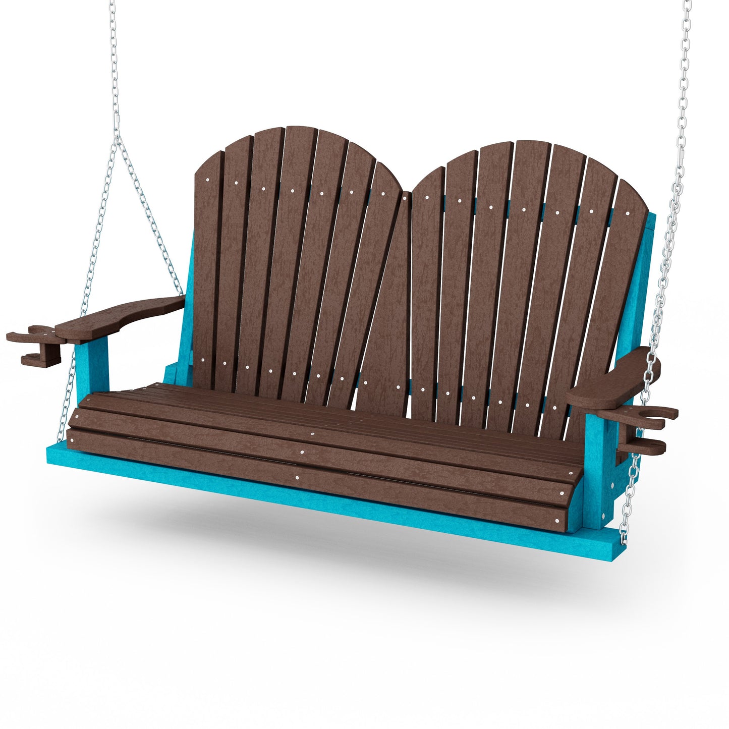 Heritage Adirondack Porch Swing with Cup Holders