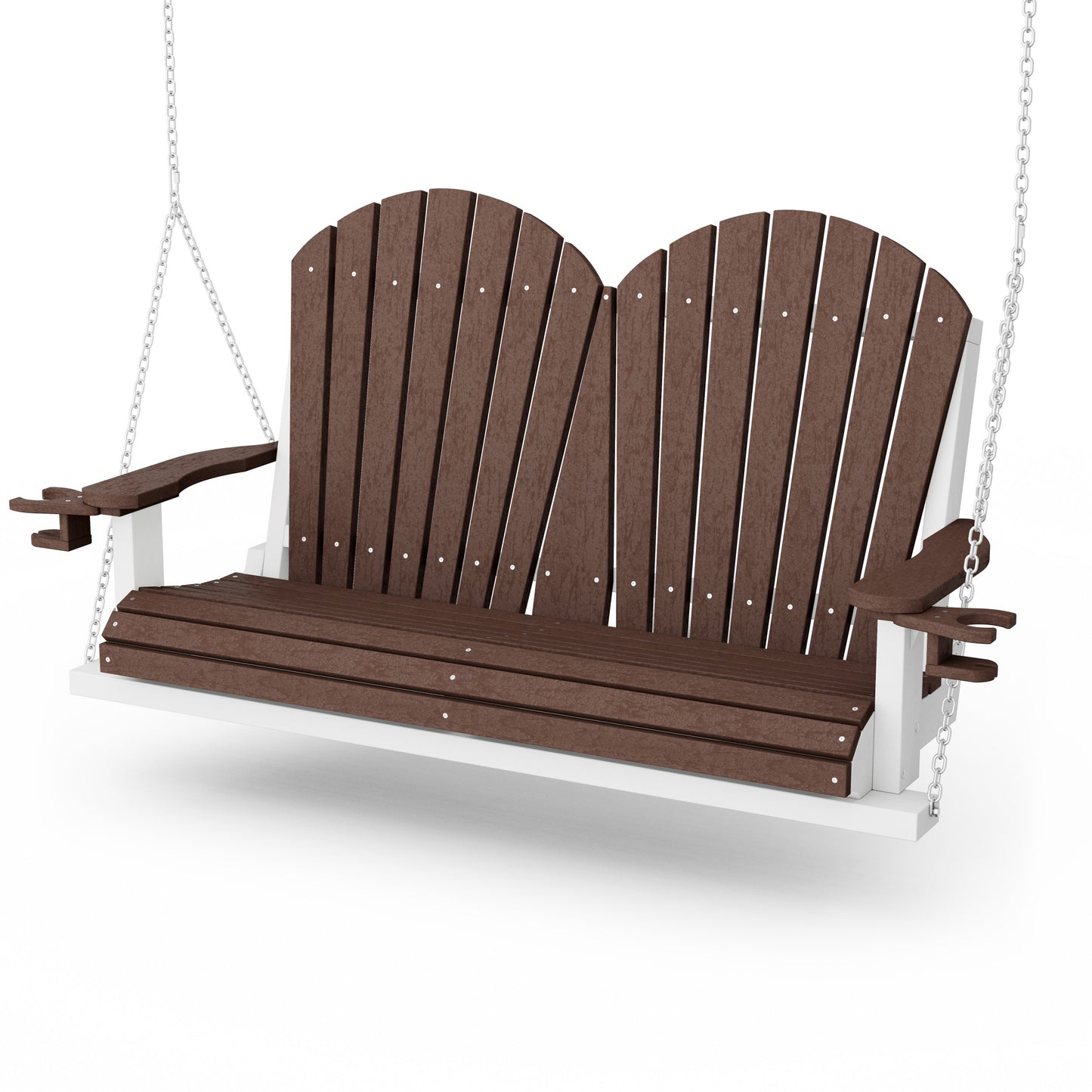 Heritage Adirondack Porch Swing with Cup Holders