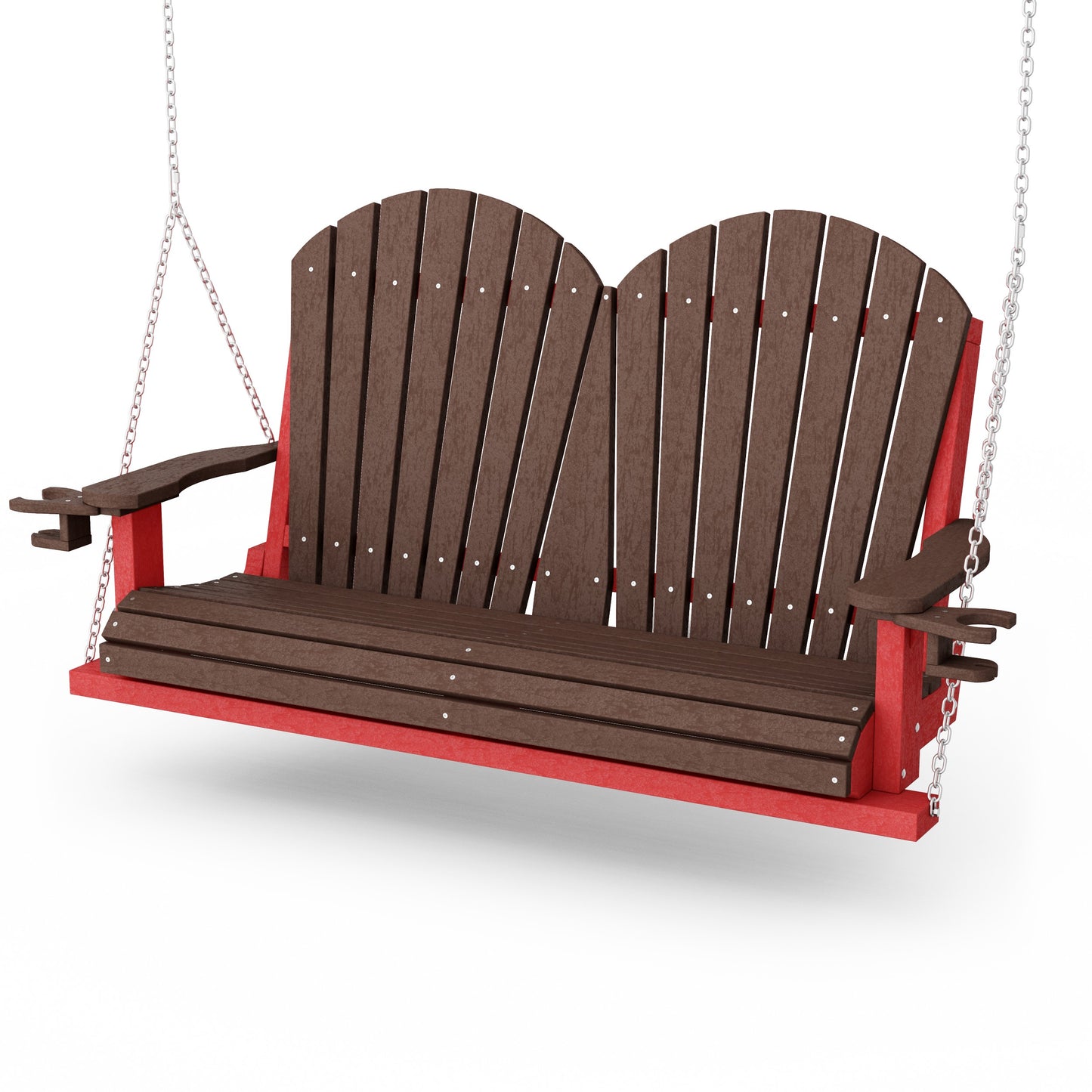 Heritage Adirondack Porch Swing with Cup Holders